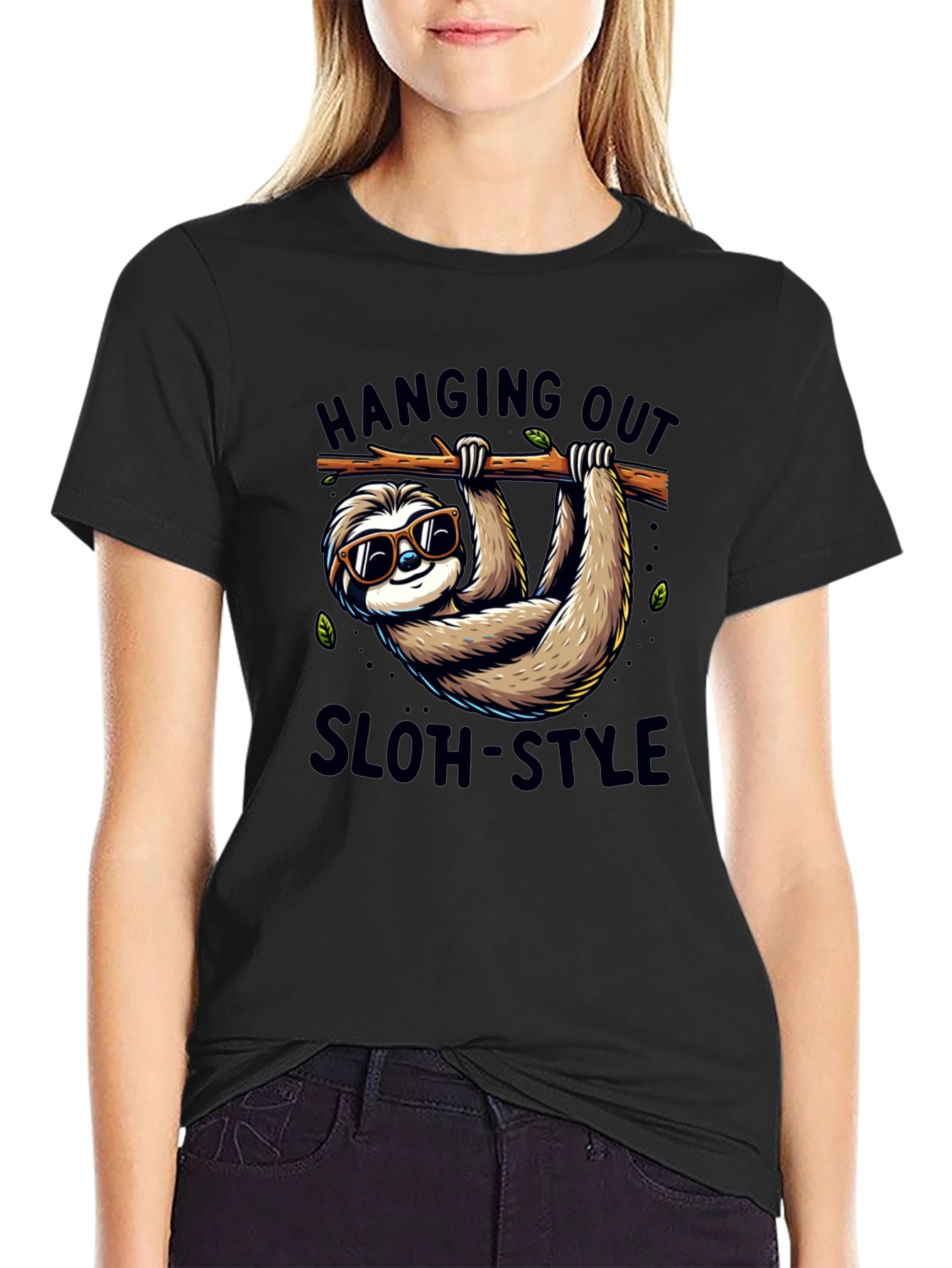 Hanging Out Sloth-Style T-Shirt