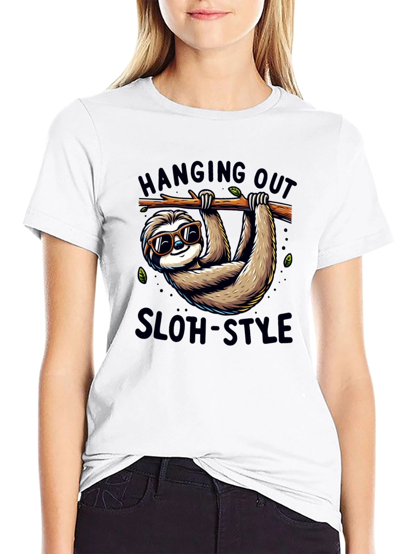 Hanging Out Sloth-Style T-Shirt
