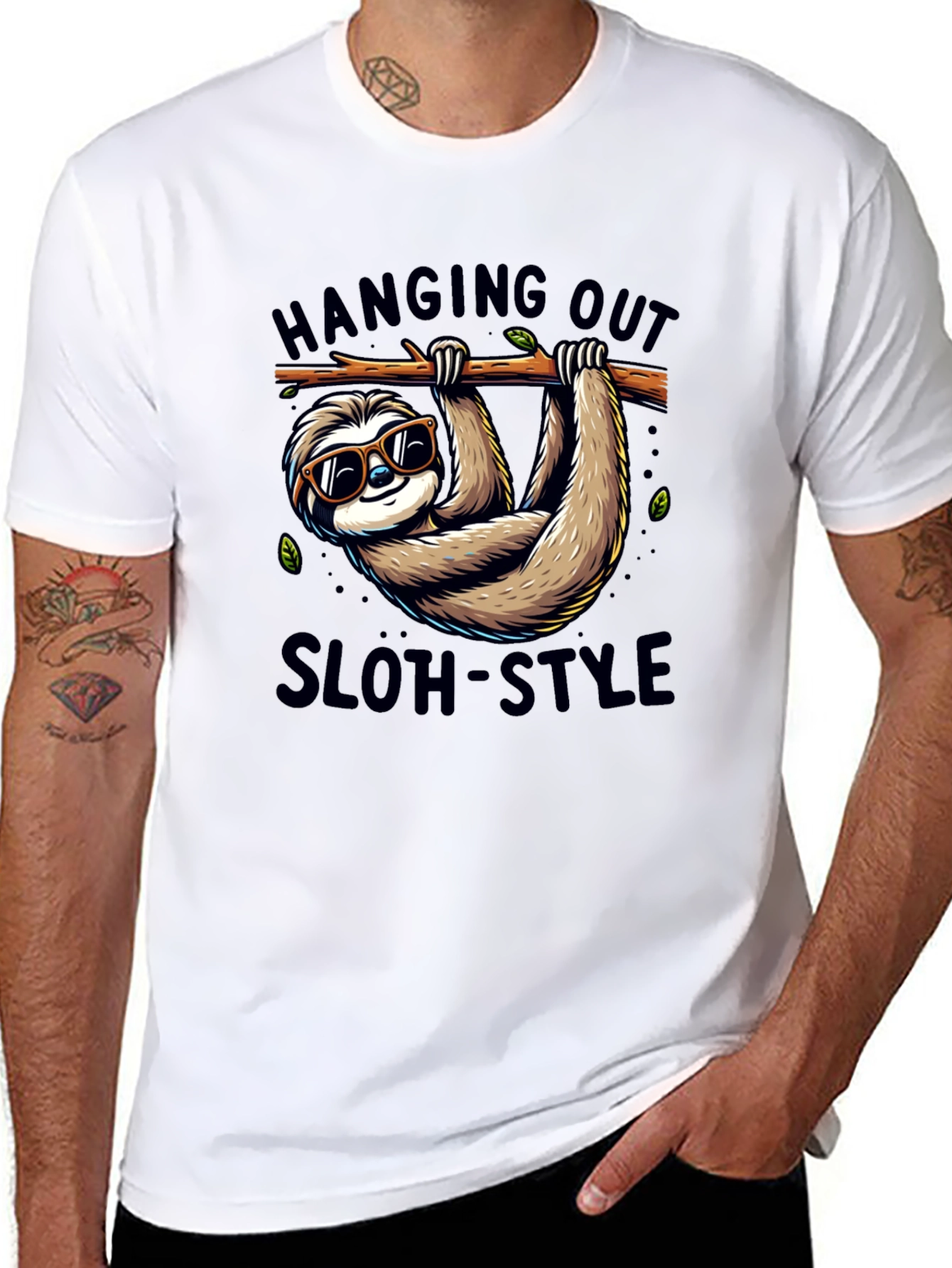 Hanging Out Sloth-Style T-Shirt