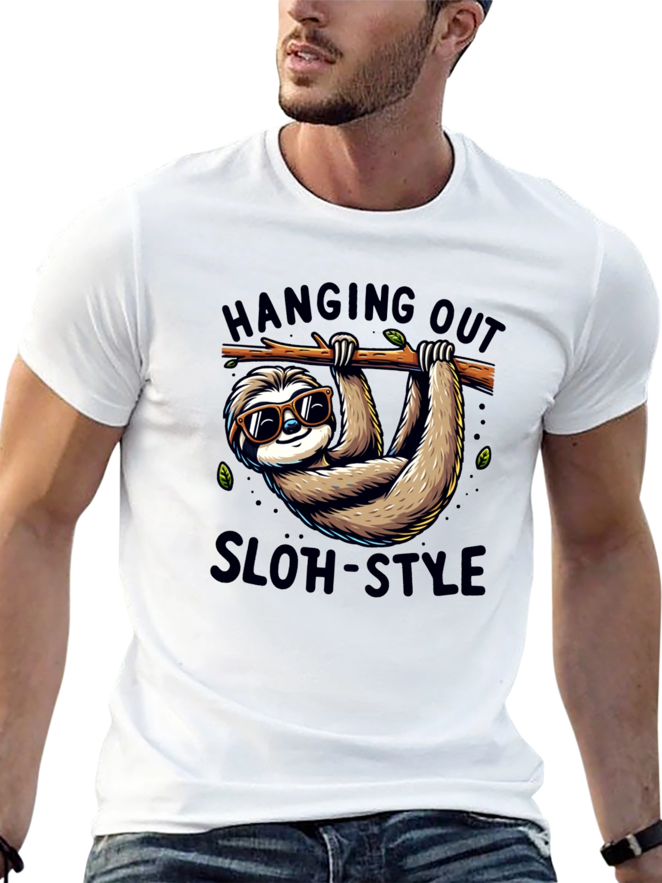 Hanging Out Sloth-Style T-Shirt