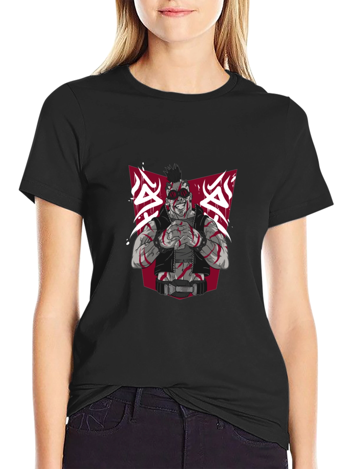 Edgy Graphic Tee - Punk Rock Design