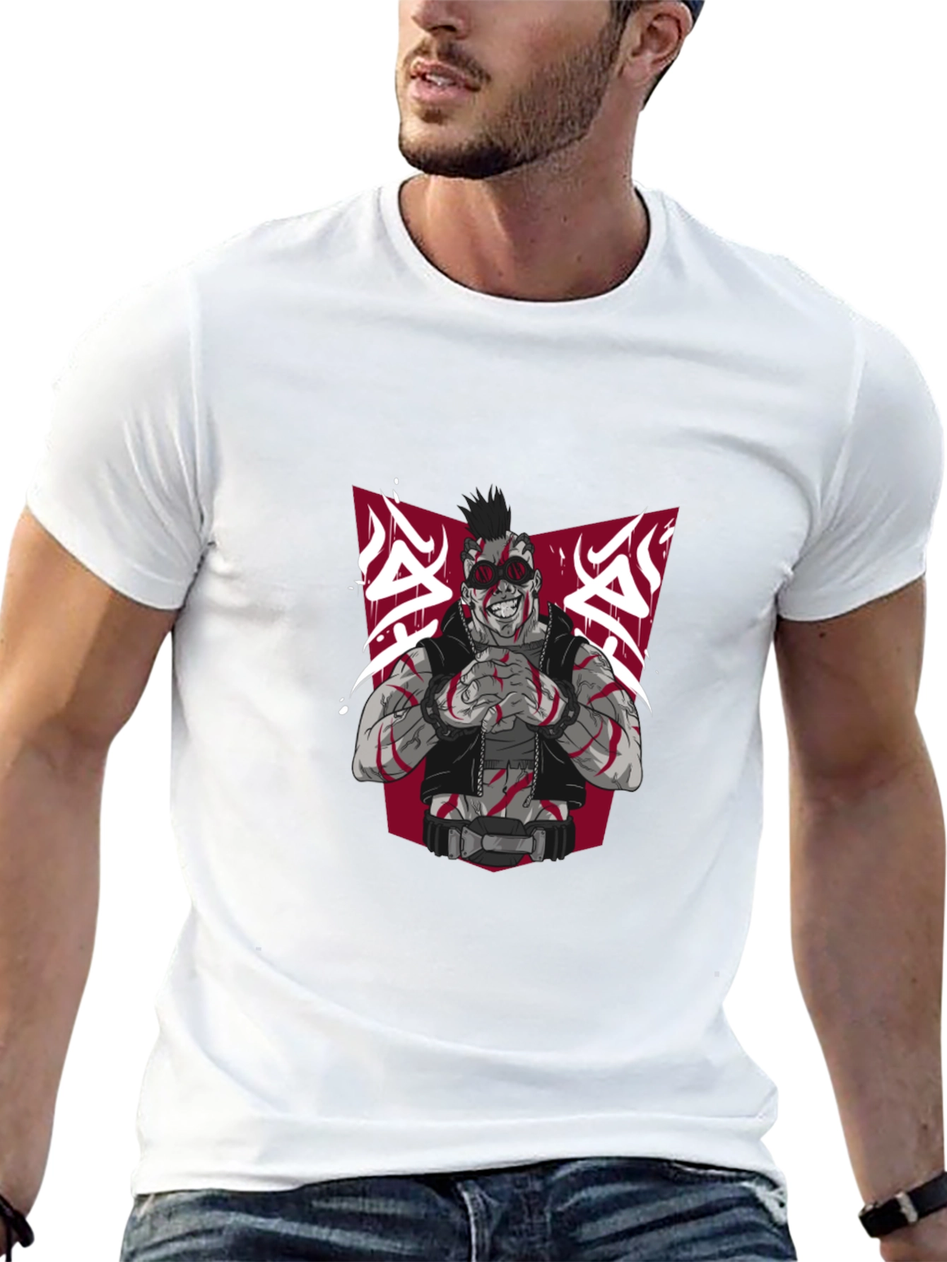 Edgy Graphic Tee - Punk Rock Design