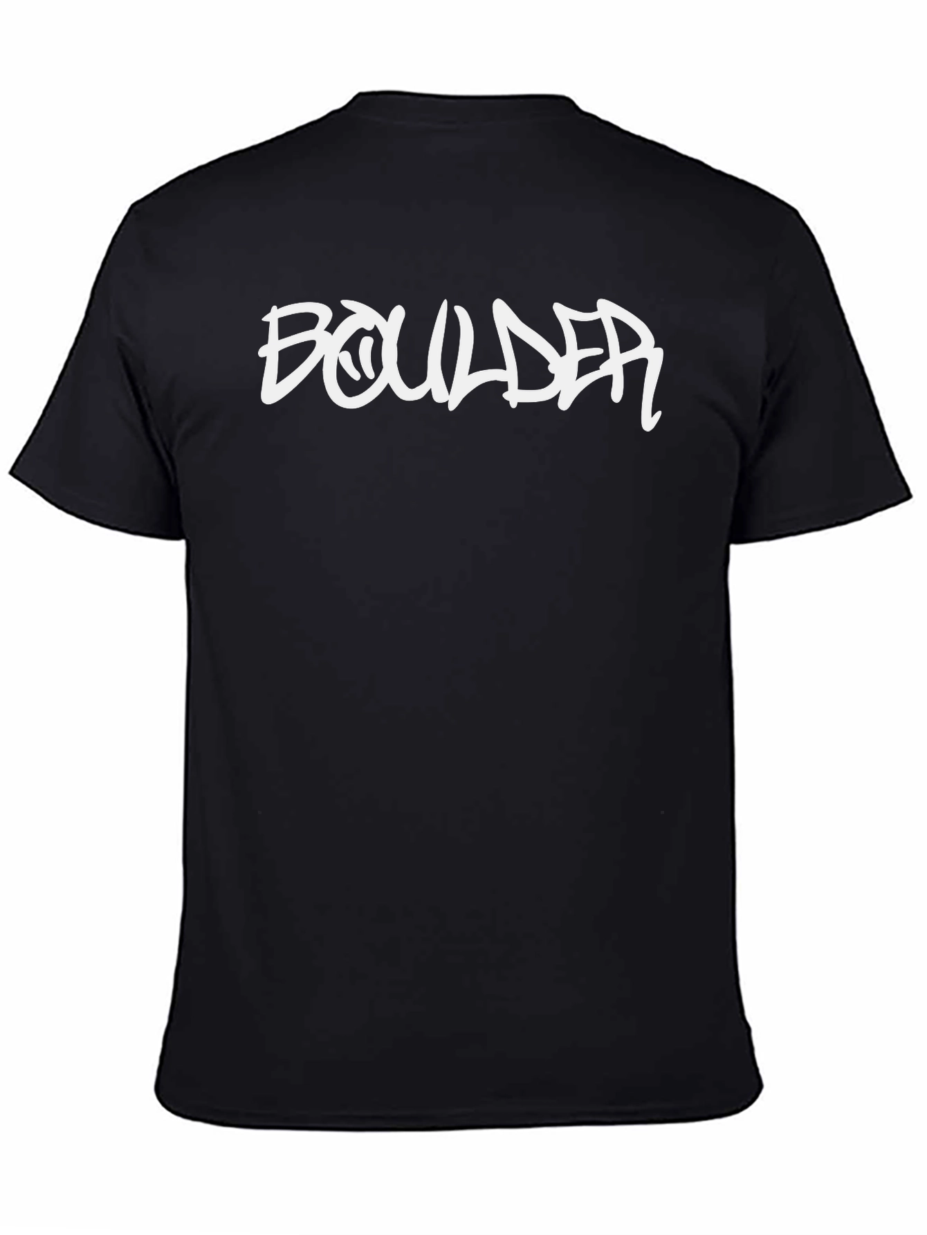 Boulder Graphic Tee - Black Casual T-Shirt