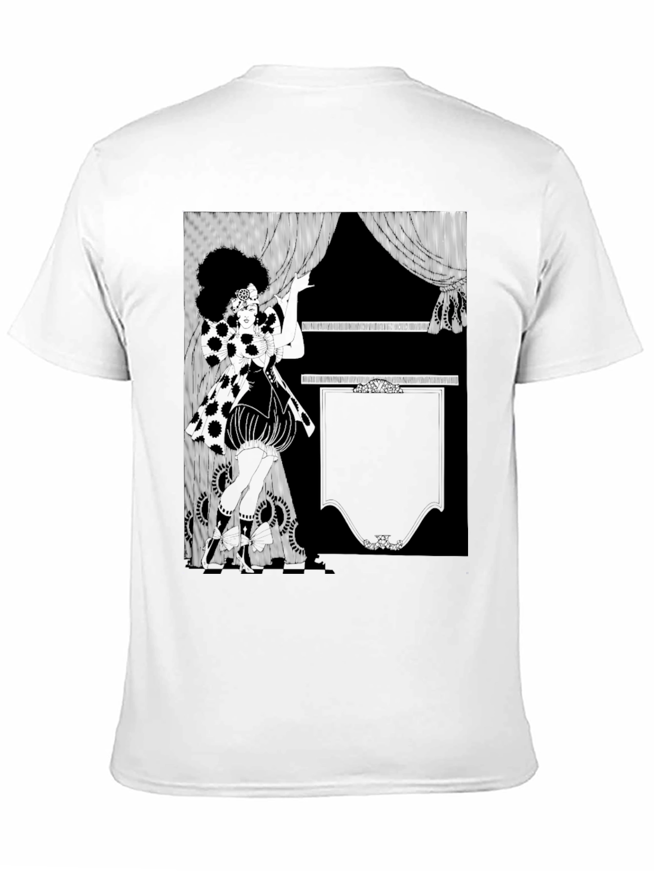 Retro Graphic Print Black T-Shirt