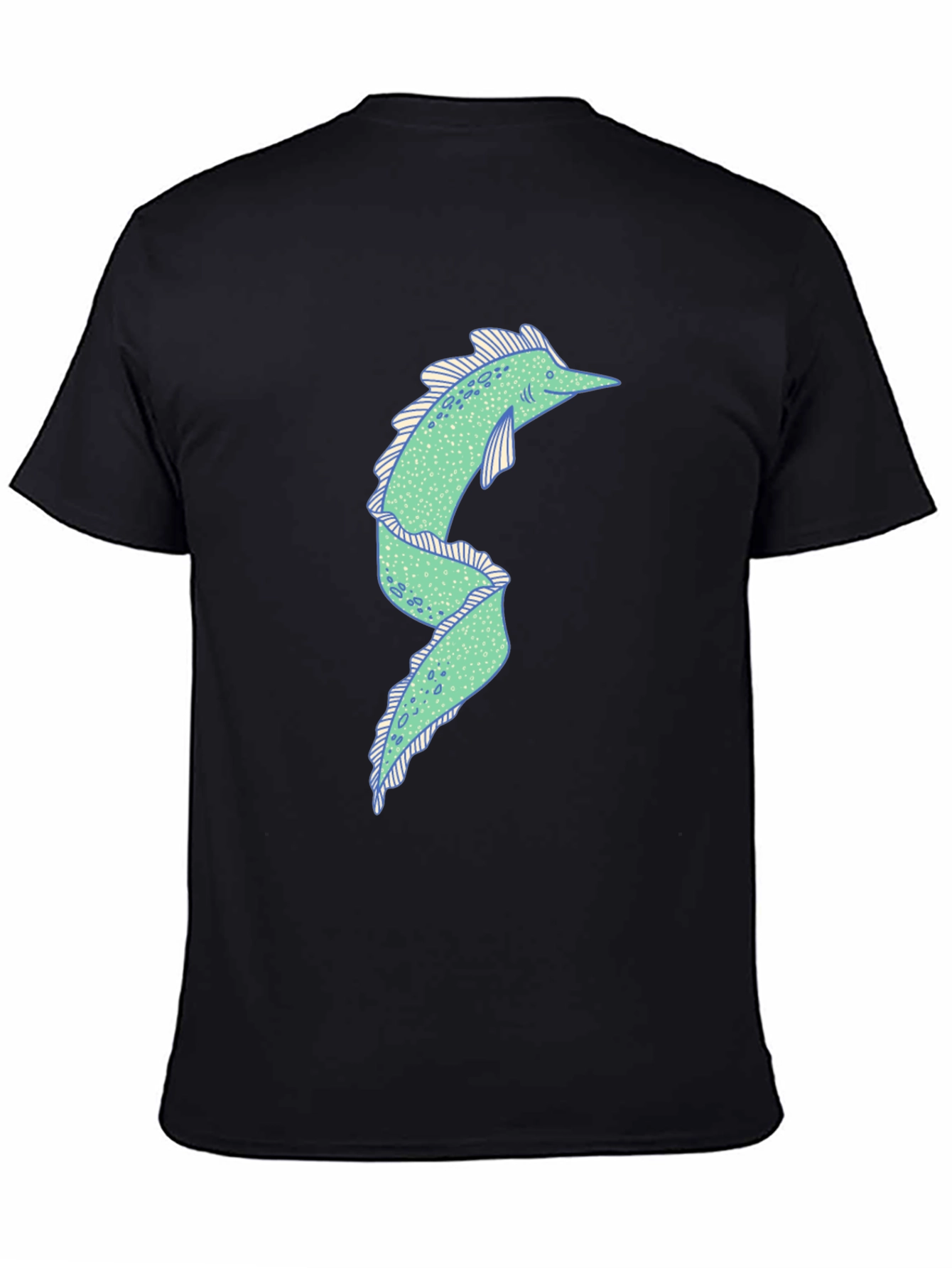 Eel Graphic Tee - Quirky Black T-Shirt