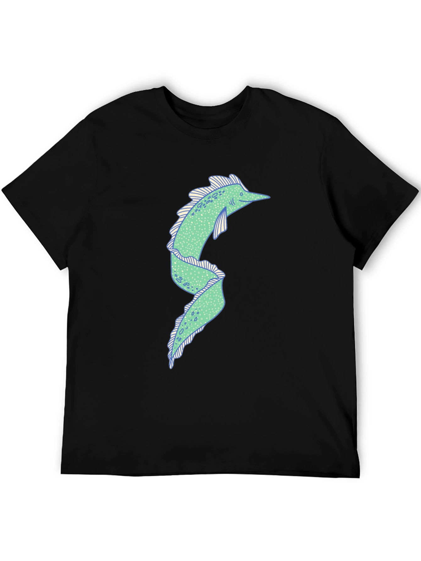 Eel Graphic Tee - Quirky Black T-Shirt