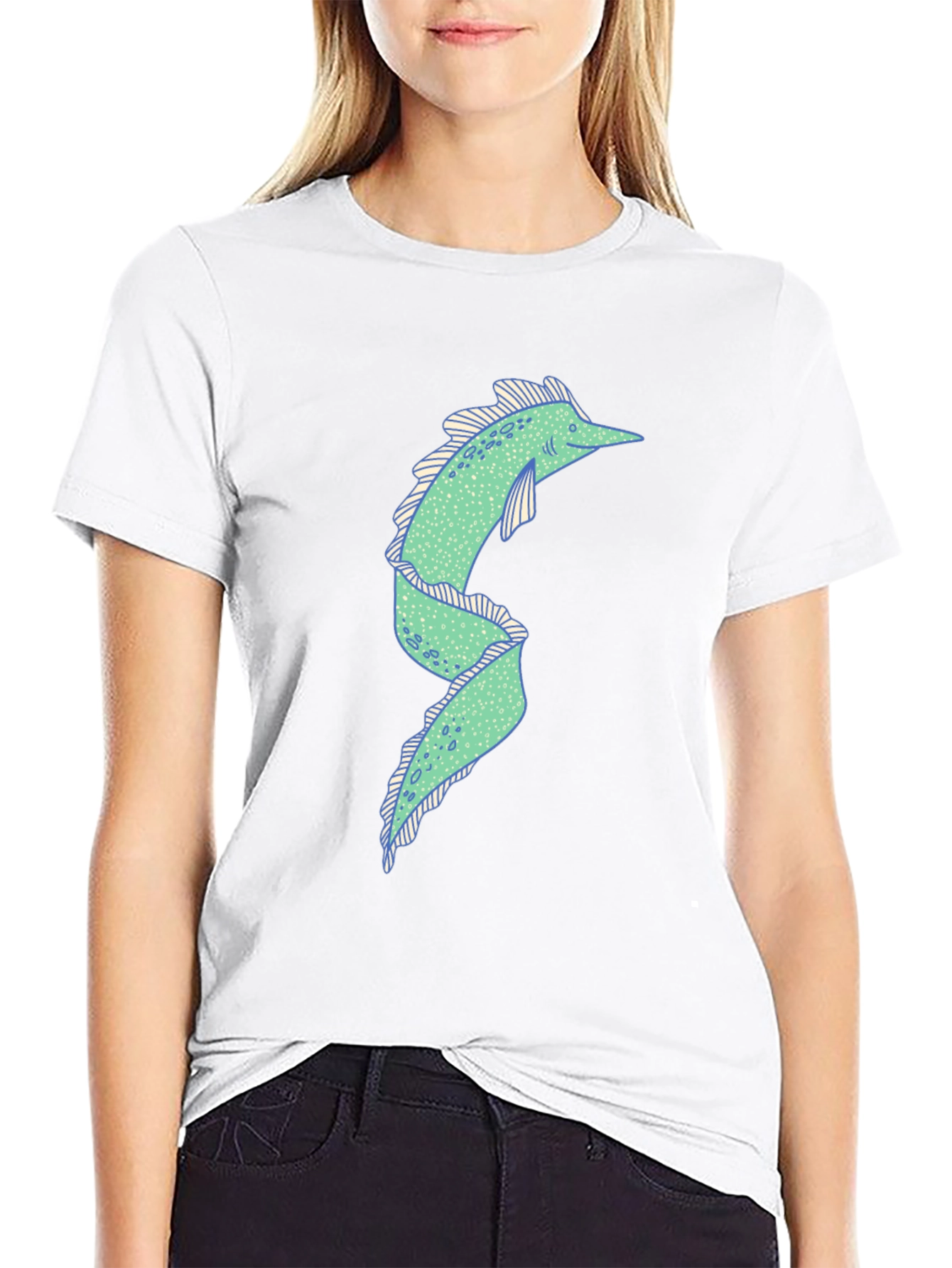 Eel Graphic Tee - Quirky Black T-Shirt