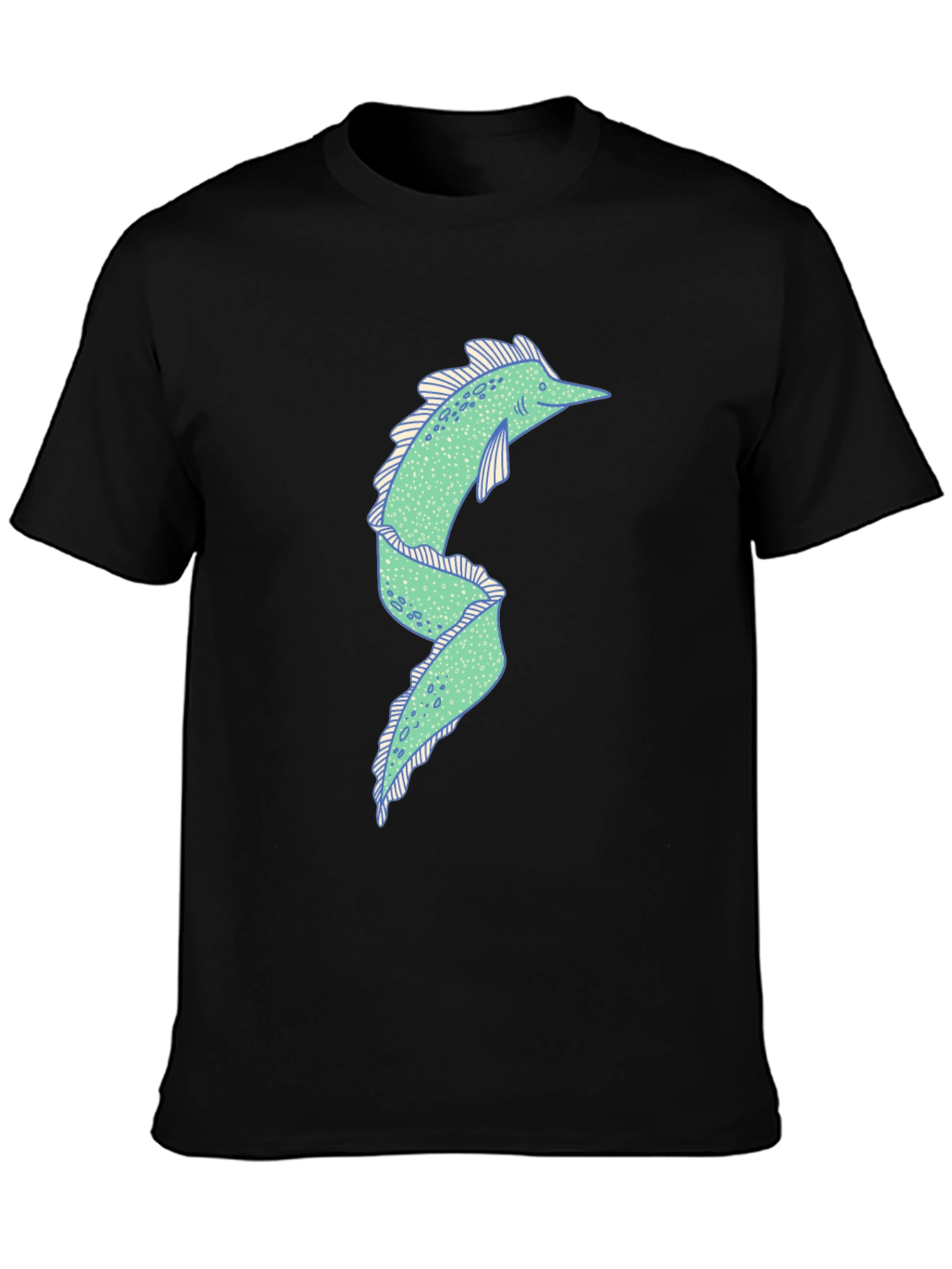 Eel Graphic Tee - Quirky Black T-Shirt