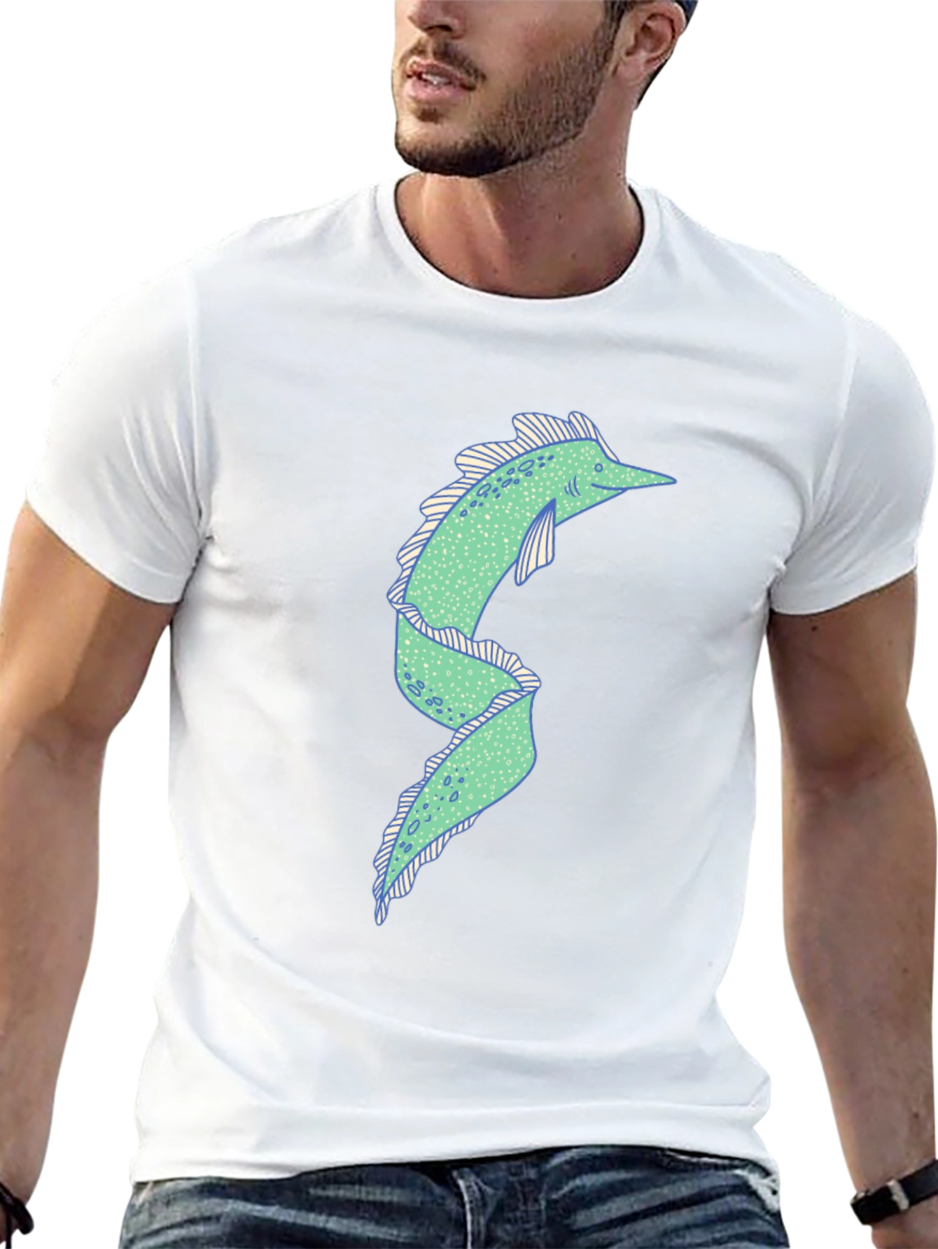 Eel Graphic Tee - Quirky Black T-Shirt