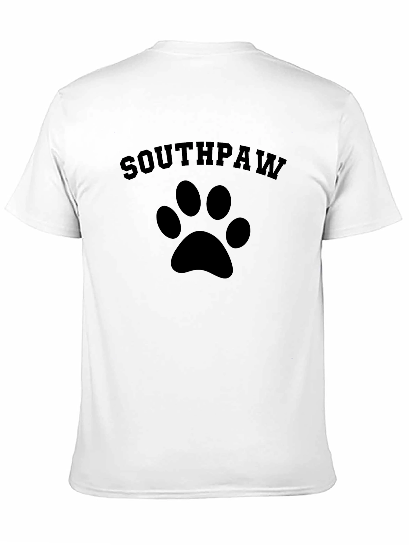 Southpaw Paw Print T-Shirt - Casual Style