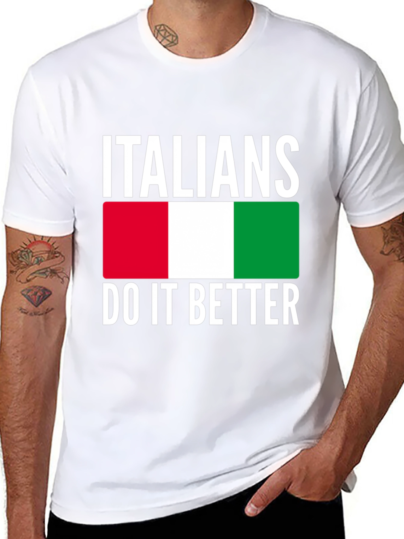 Italians Do It Better T-Shirt - Italy Flag Design