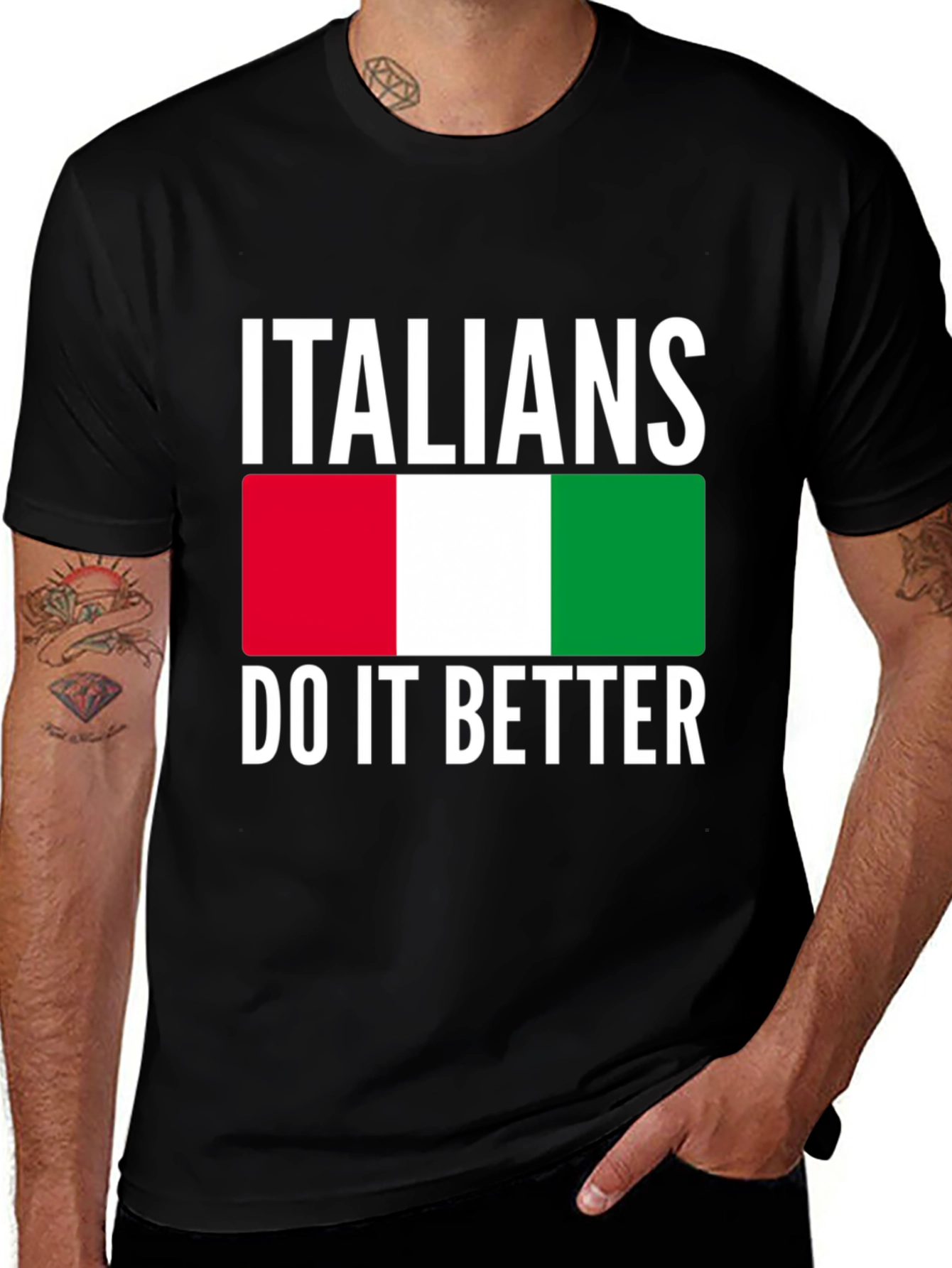 Italians Do It Better T-Shirt - Italy Flag Design