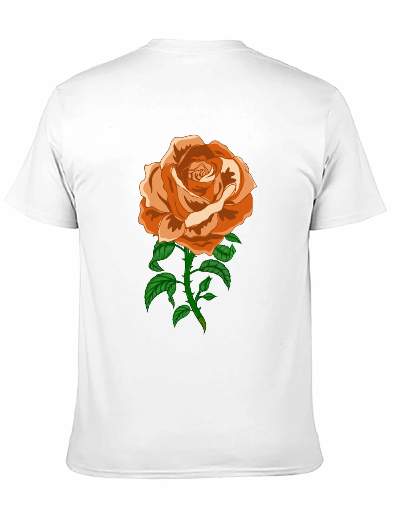 Rose Graphic T-Shirt - Casual Black Tee