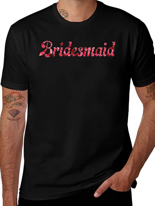 Bridesmaid Sparkle Graphic T-Shirt