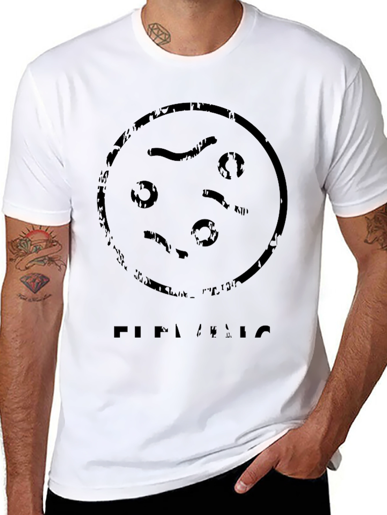 Black Circle Design Tee