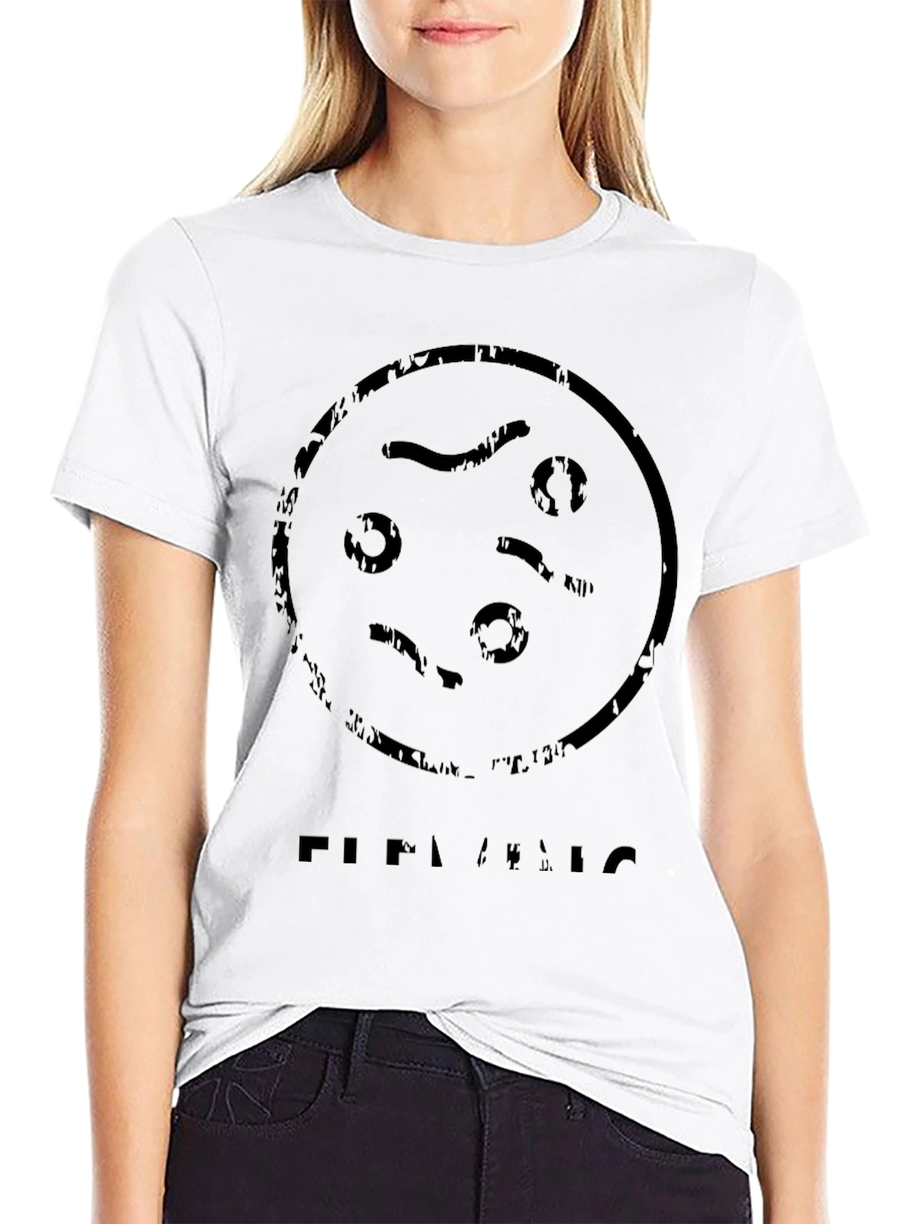 Black Circle Design Tee