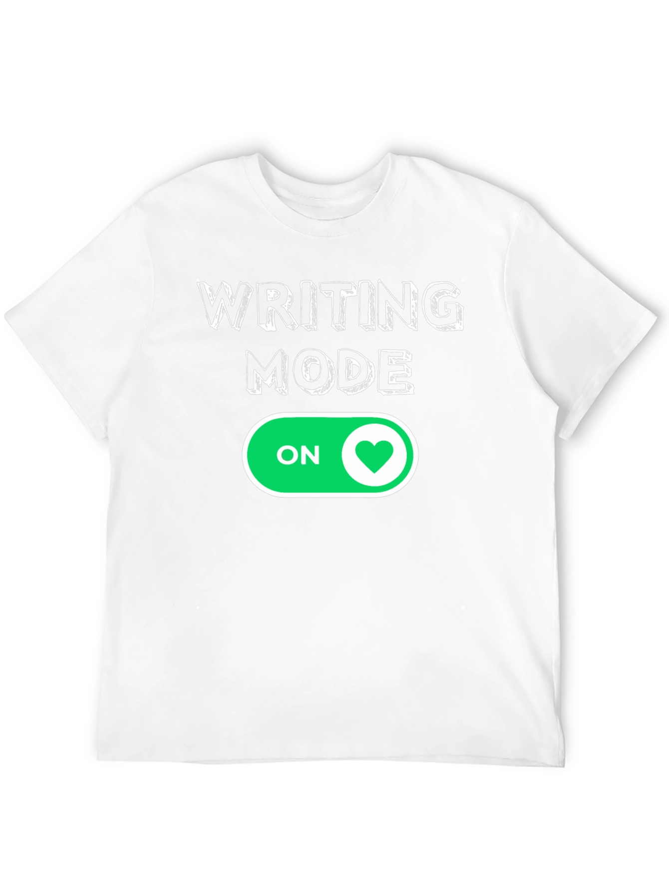 Writing Mode ON Heart T-Shirt