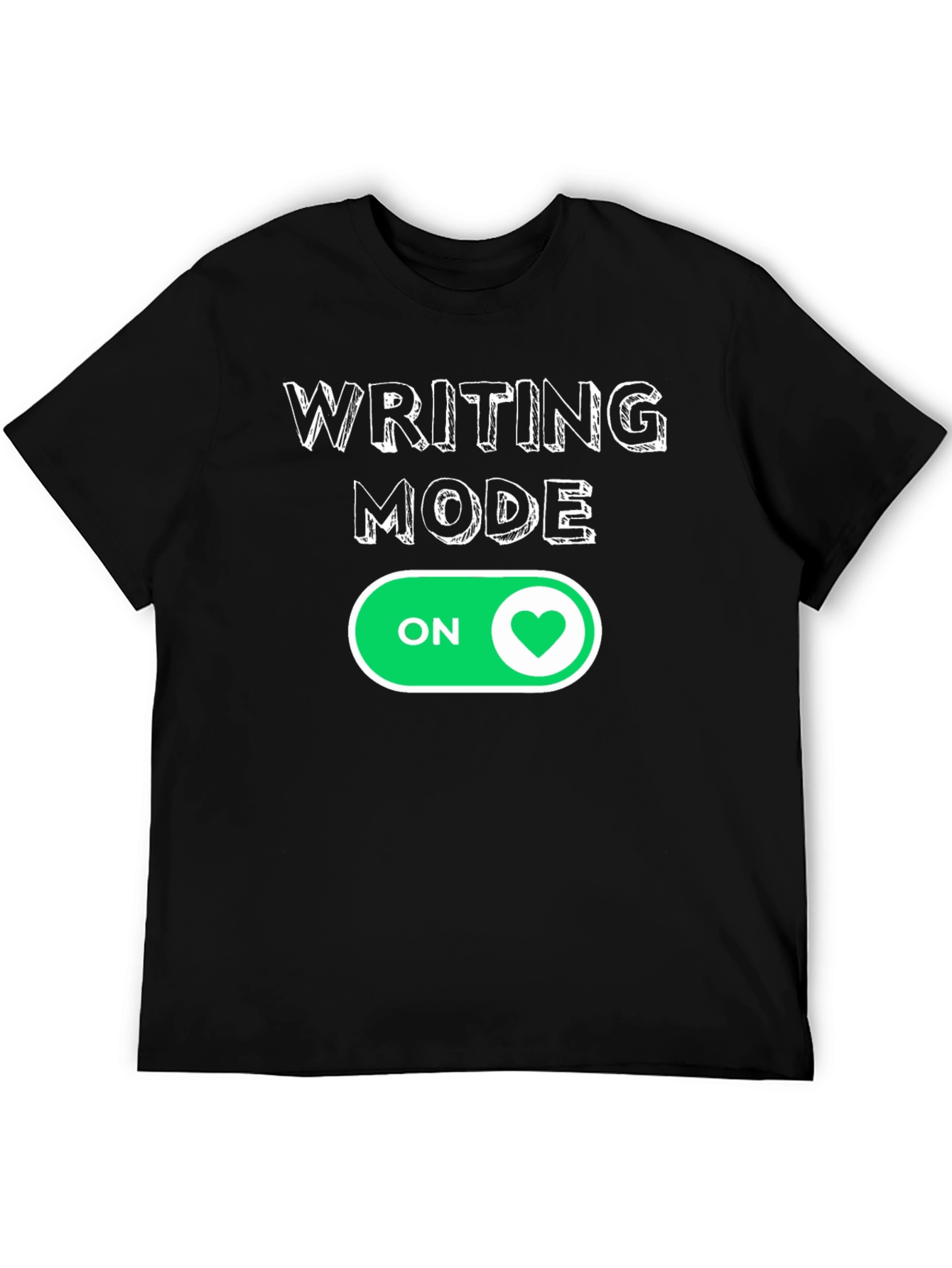 Writing Mode ON Heart T-Shirt