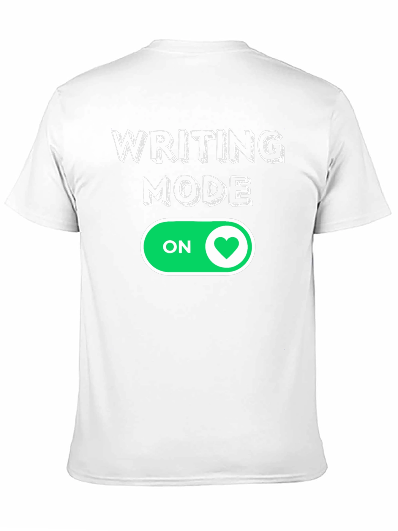 Writing Mode ON Heart T-Shirt