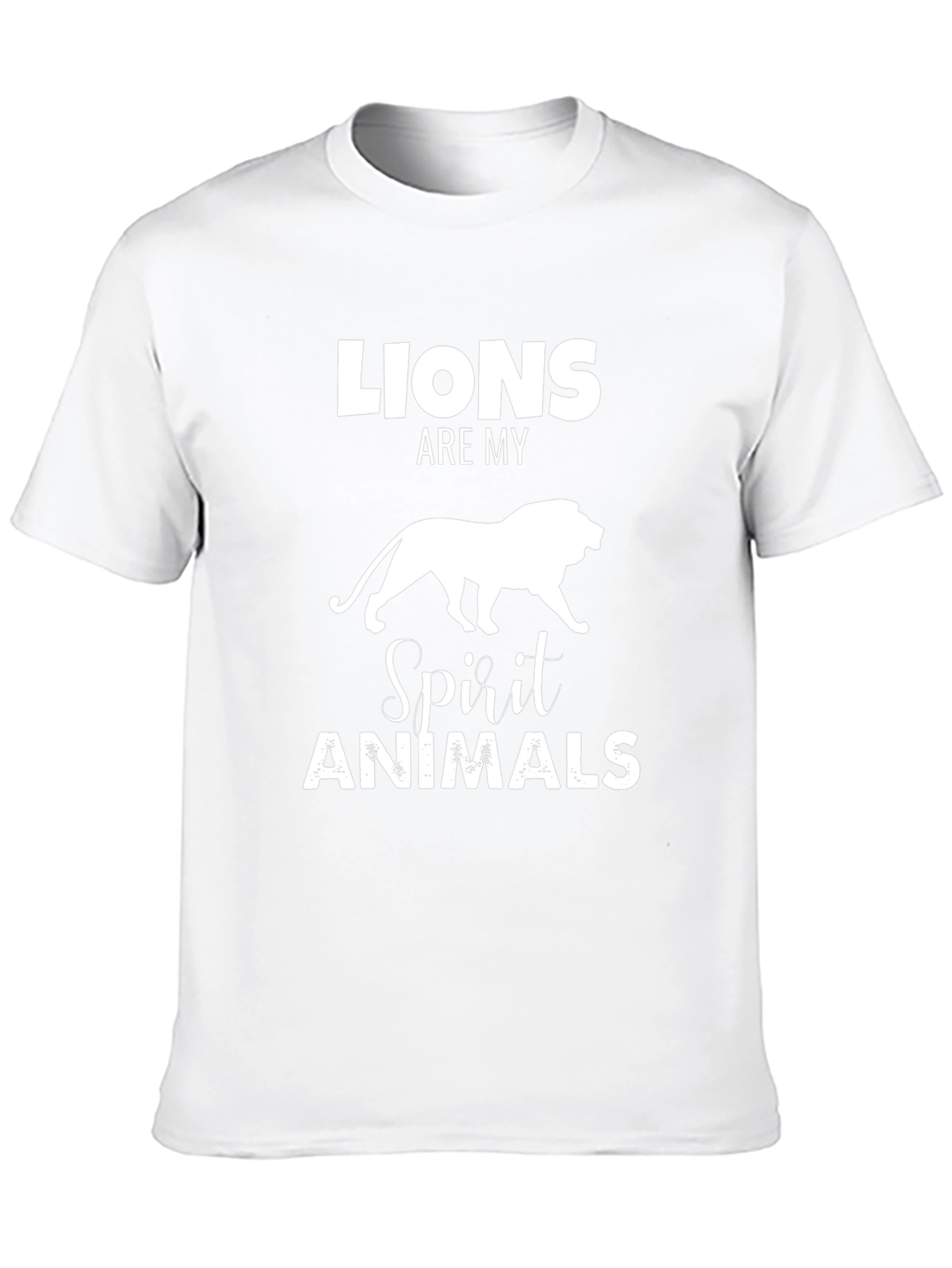 Lions Are My Spirit Animals Black Graphic Tee