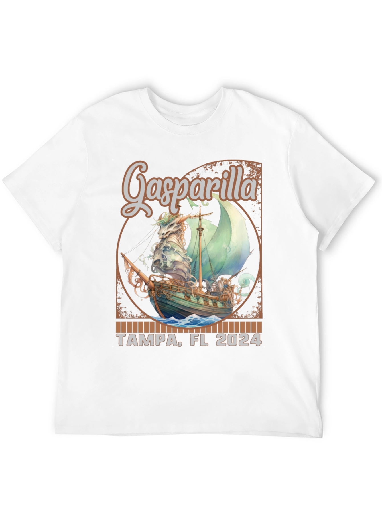 Gasparilla Tampa FL 2024 Pirate Ship T-Shirt