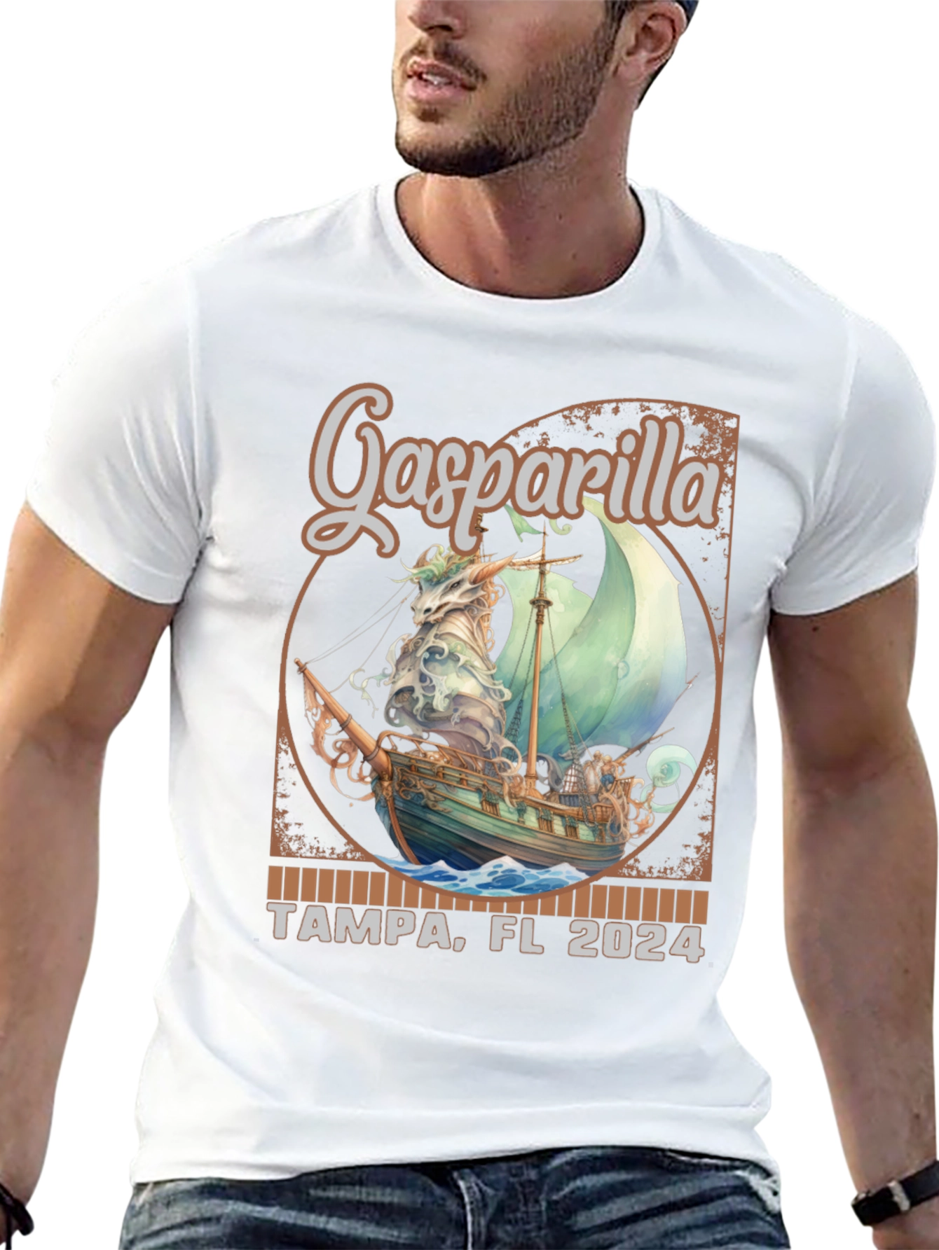 Gasparilla Tampa FL 2024 Pirate Ship T-Shirt