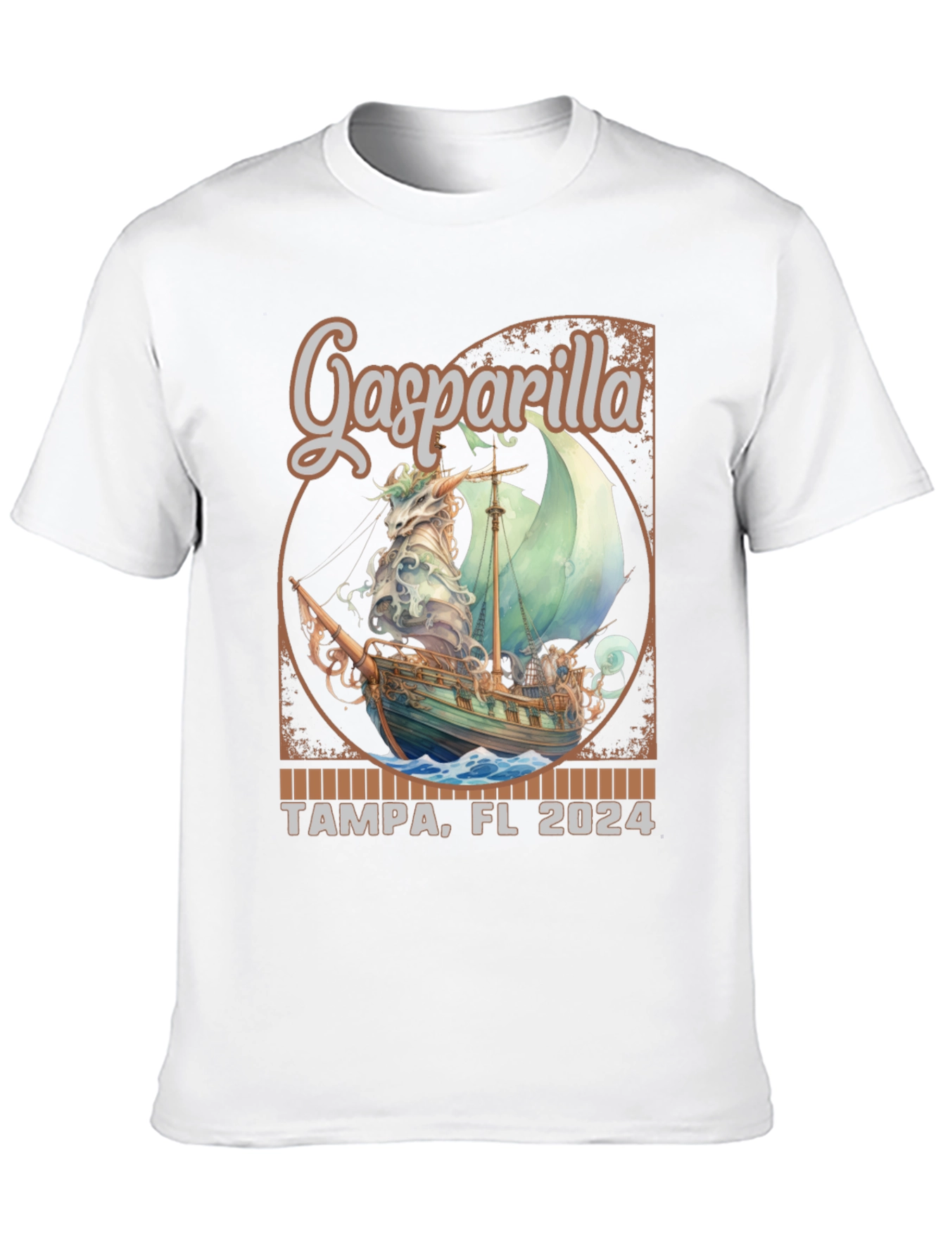 Gasparilla Tampa FL 2024 Pirate Ship T-Shirt