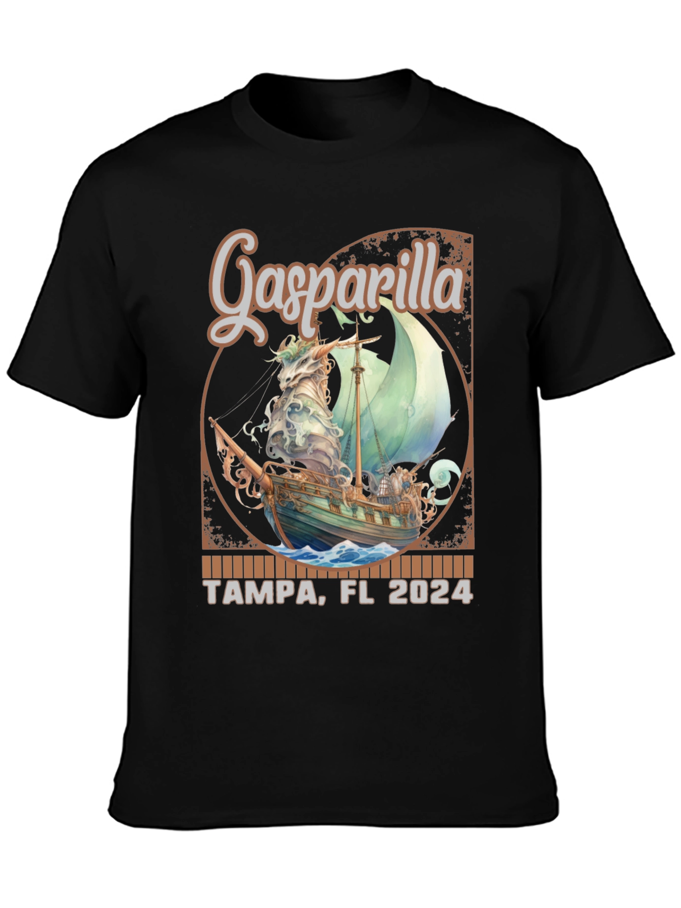 Gasparilla Tampa FL 2024 Pirate Ship T-Shirt