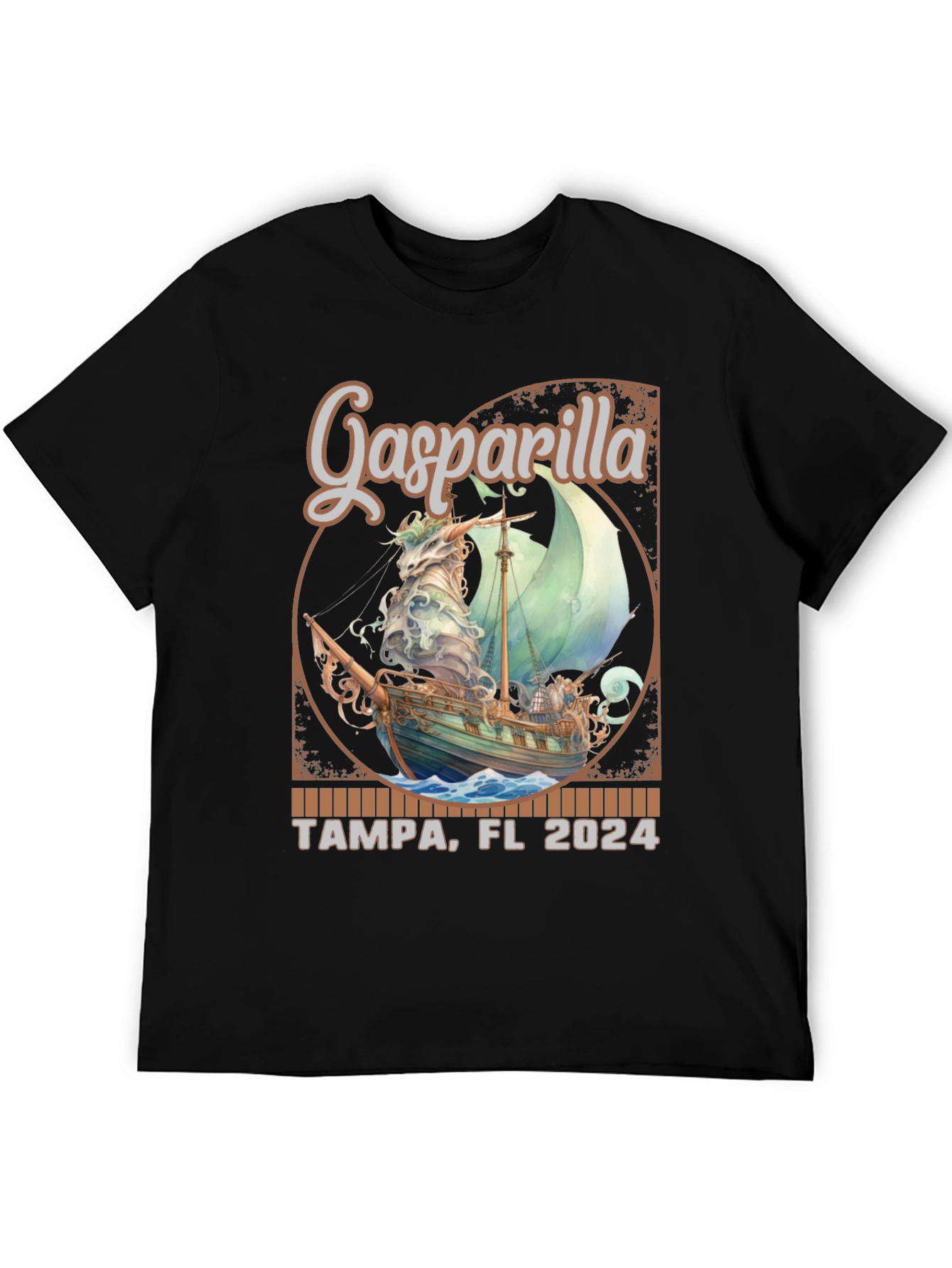 Gasparilla Tampa FL 2024 Pirate Ship T-Shirt