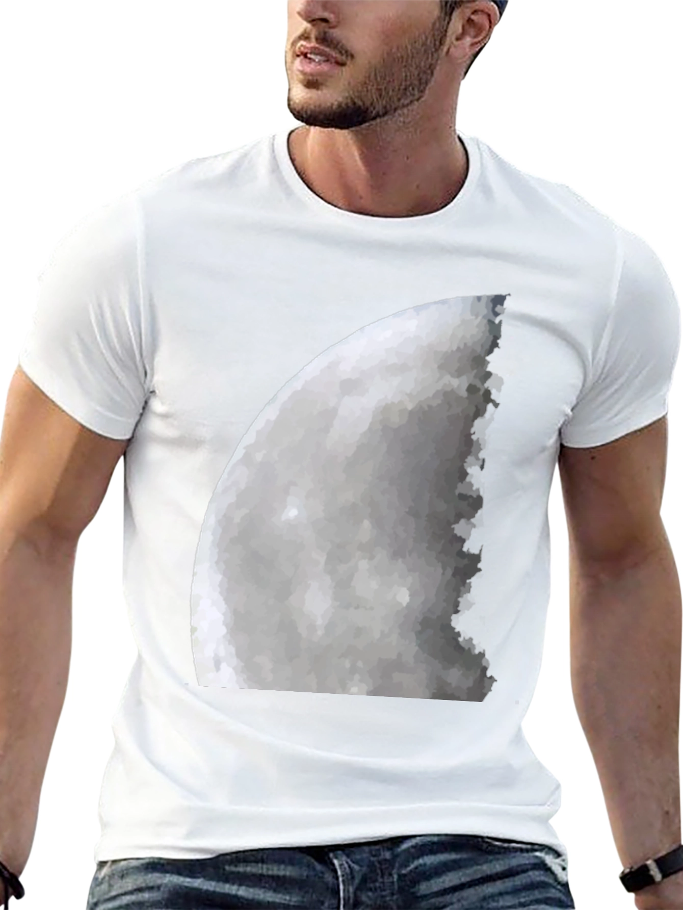 Lunar Phase Graphic Tee - Mens Black T-Shirt