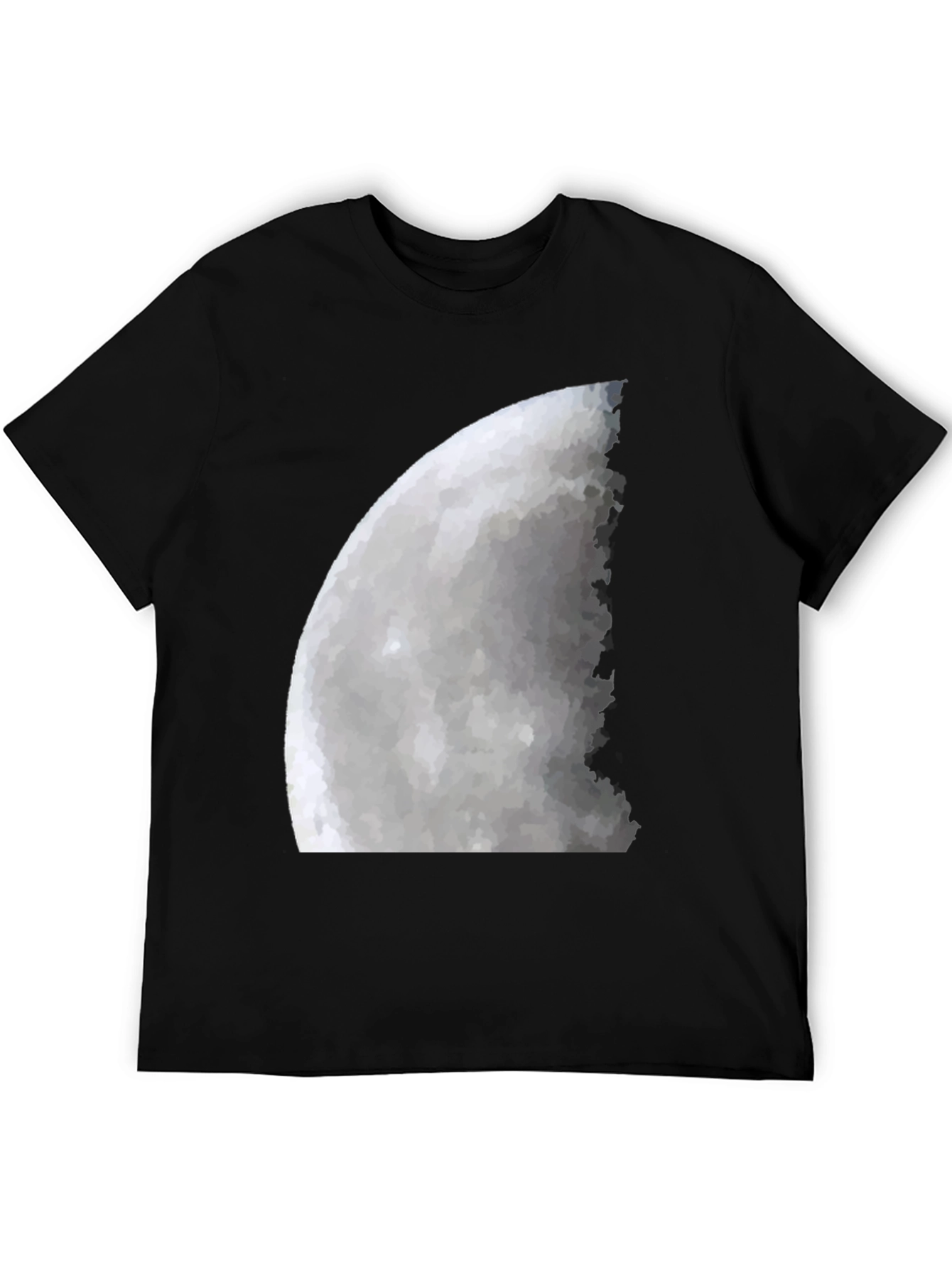 Lunar Phase Graphic Tee - Mens Black T-Shirt