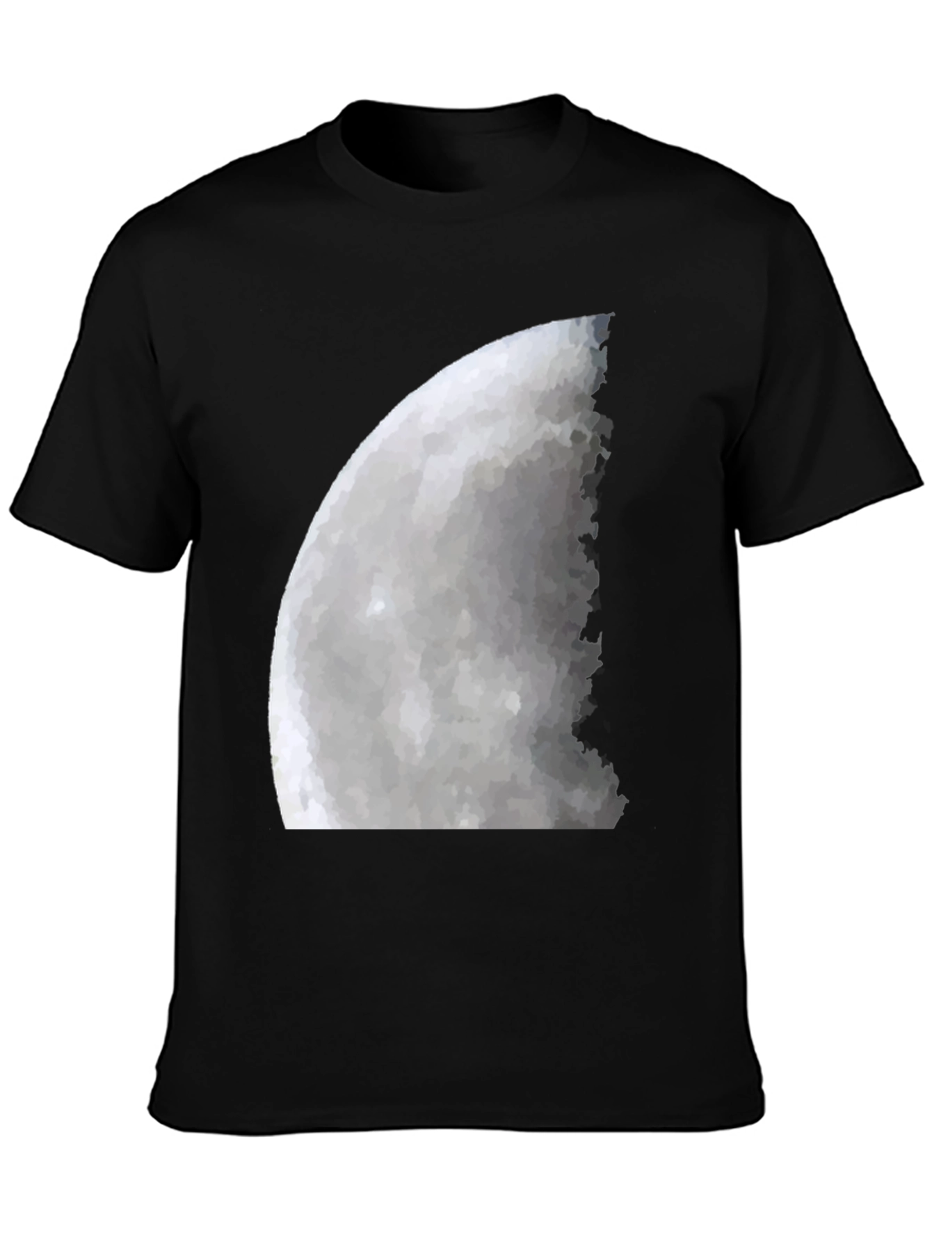 Lunar Phase Graphic Tee - Mens Black T-Shirt