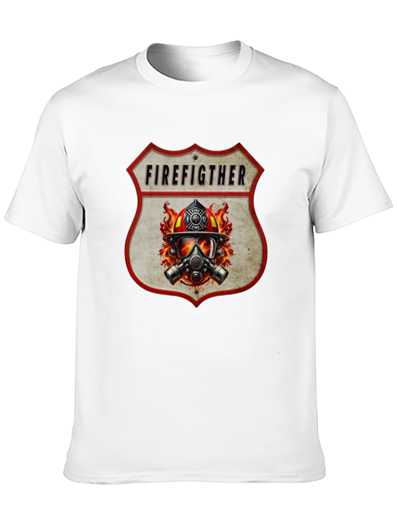 Firefighter Graphic Tee - Shield Design