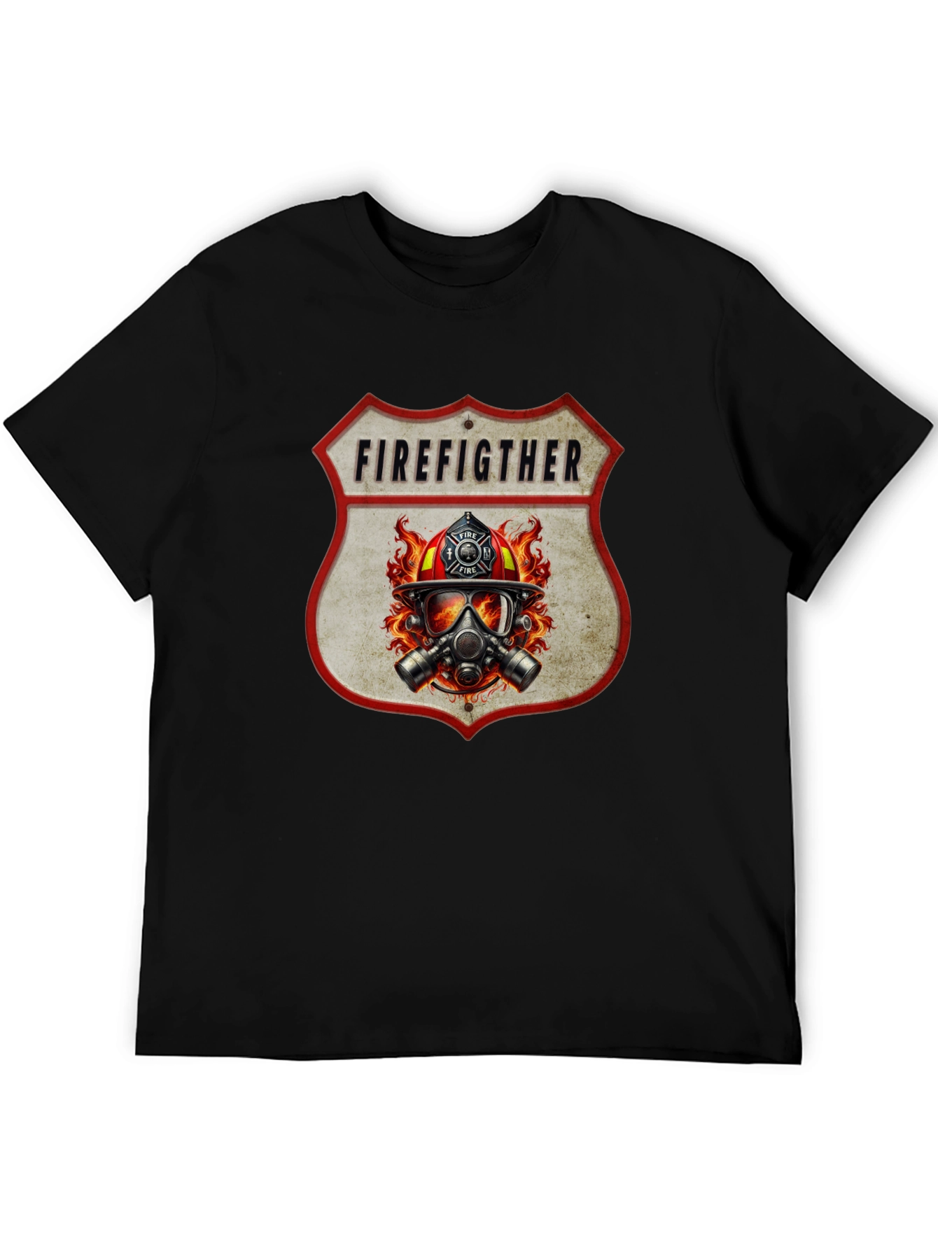 Firefighter Graphic Tee - Shield Design