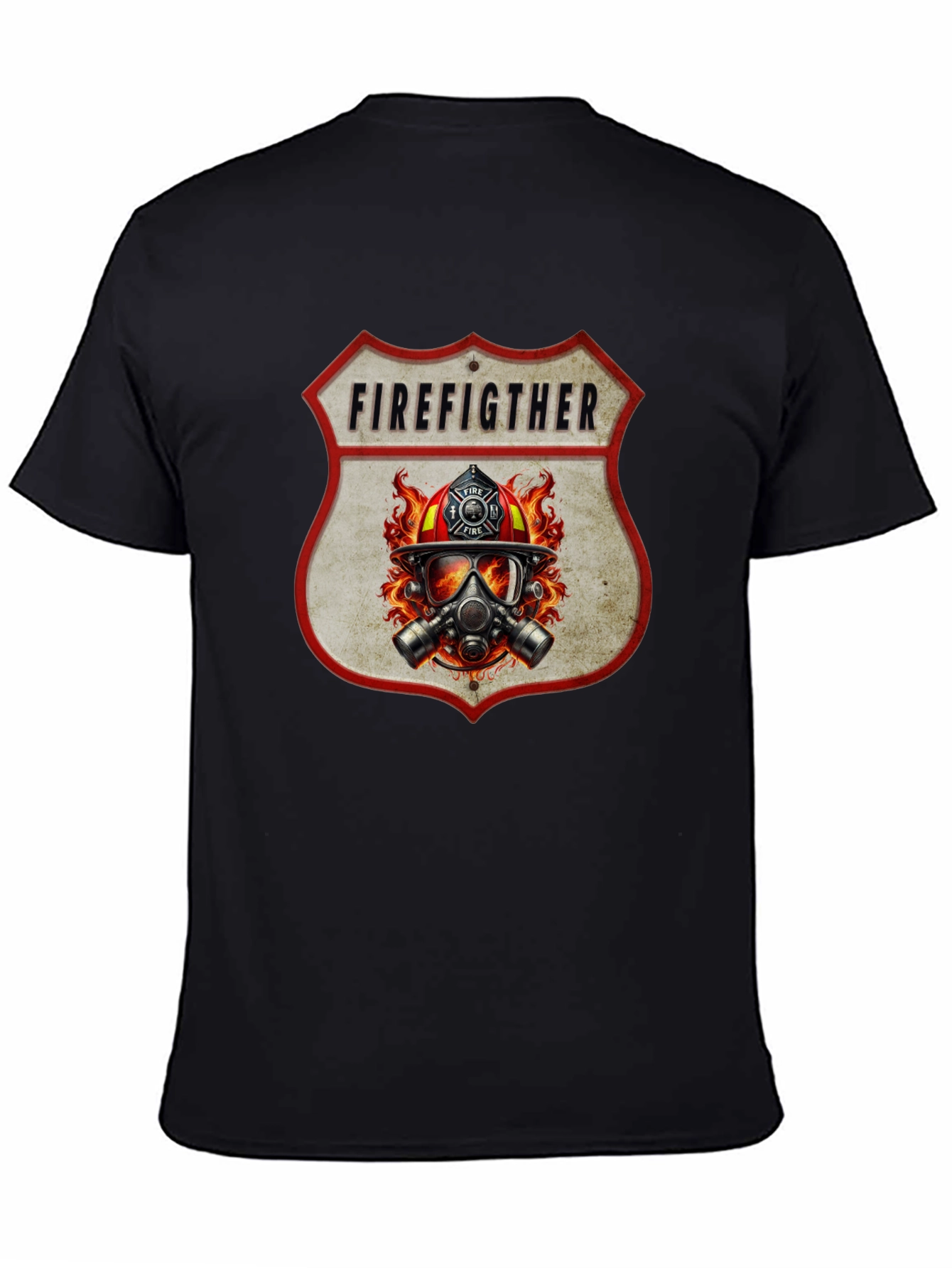 Firefighter Graphic Tee - Shield Design