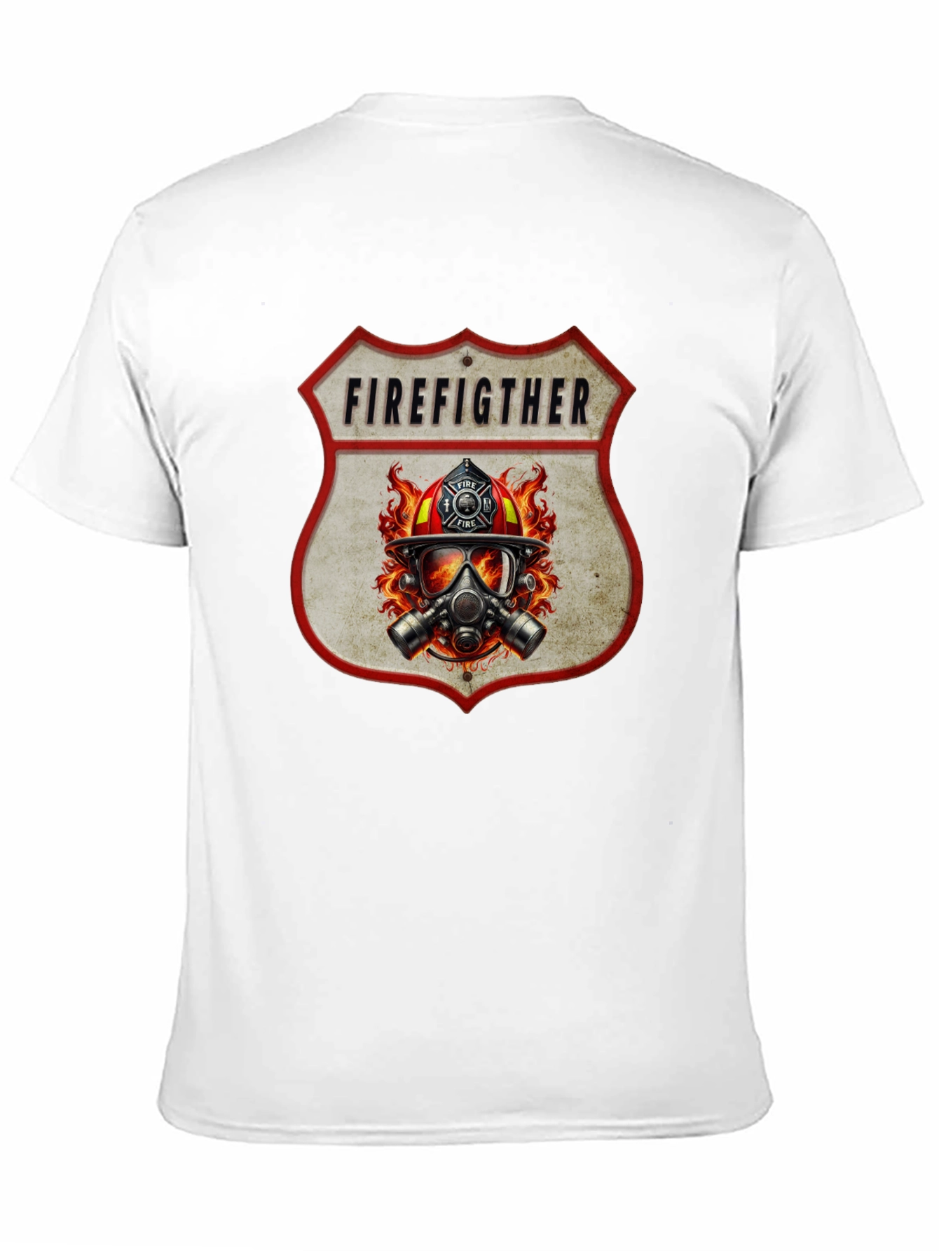 Firefighter Graphic Tee - Shield Design