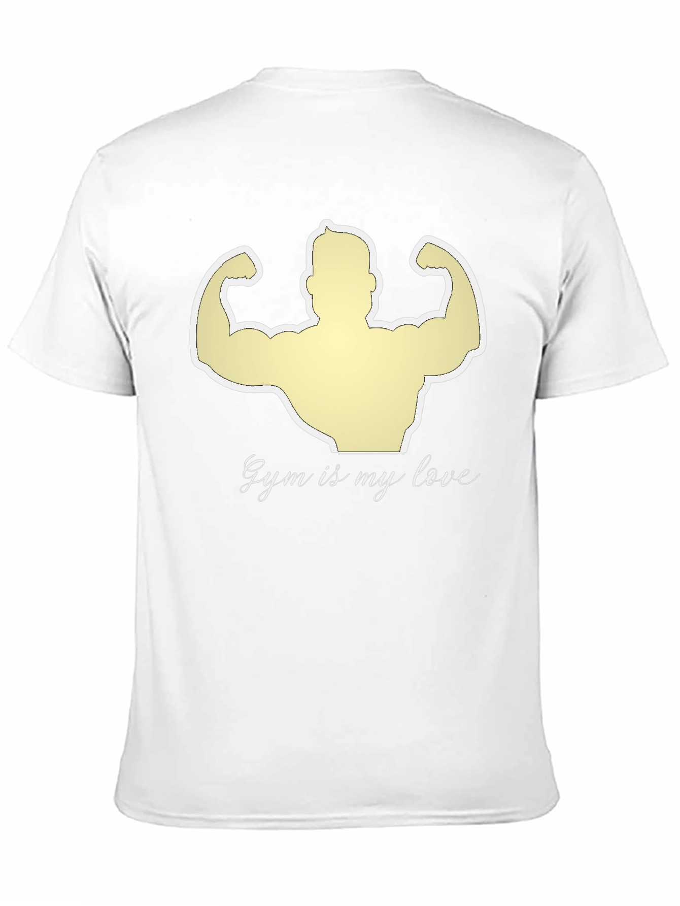 Gym is My Love Black Graphic T-Shirt