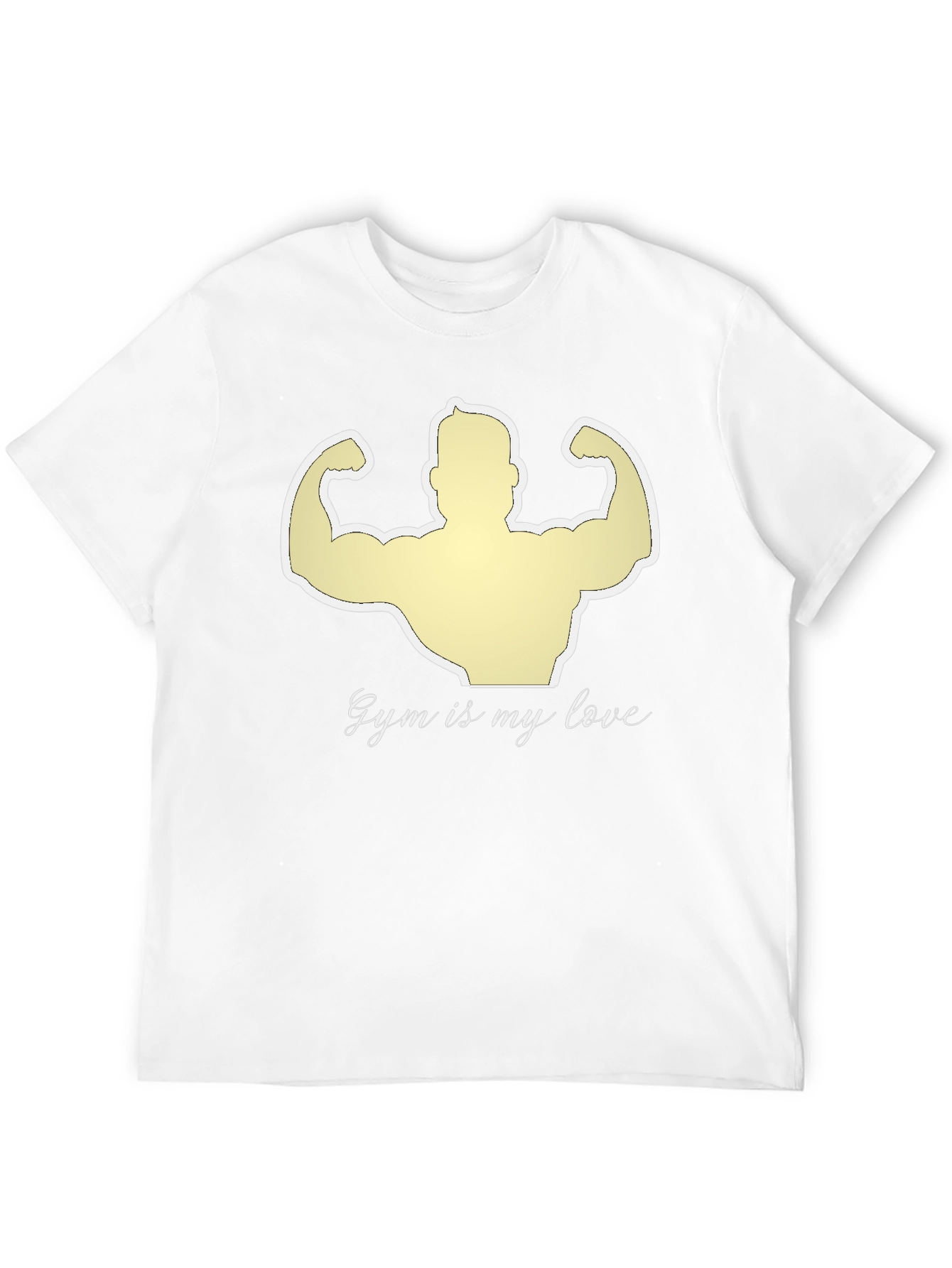 Gym is My Love Black Graphic T-Shirt