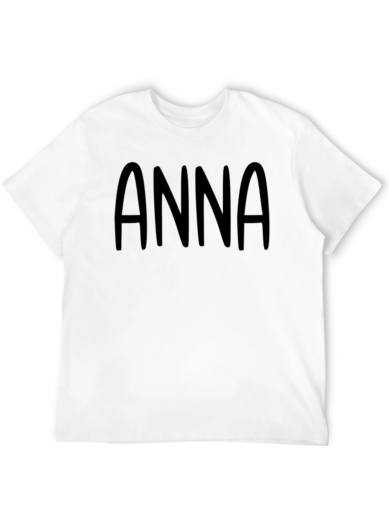 Personalized ANNA Black T-Shirt - Custom Name Tee