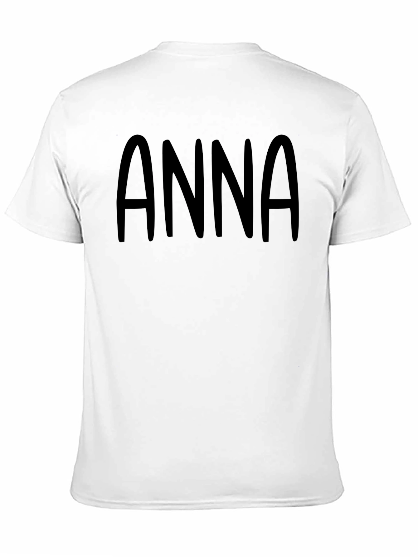 Personalized ANNA Black T-Shirt - Custom Name Tee