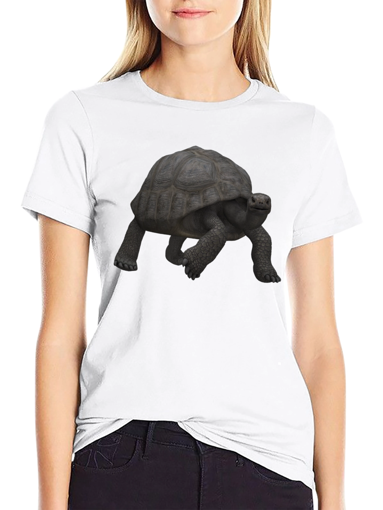 Turtle Graphic Tee - Black Casual Shirt