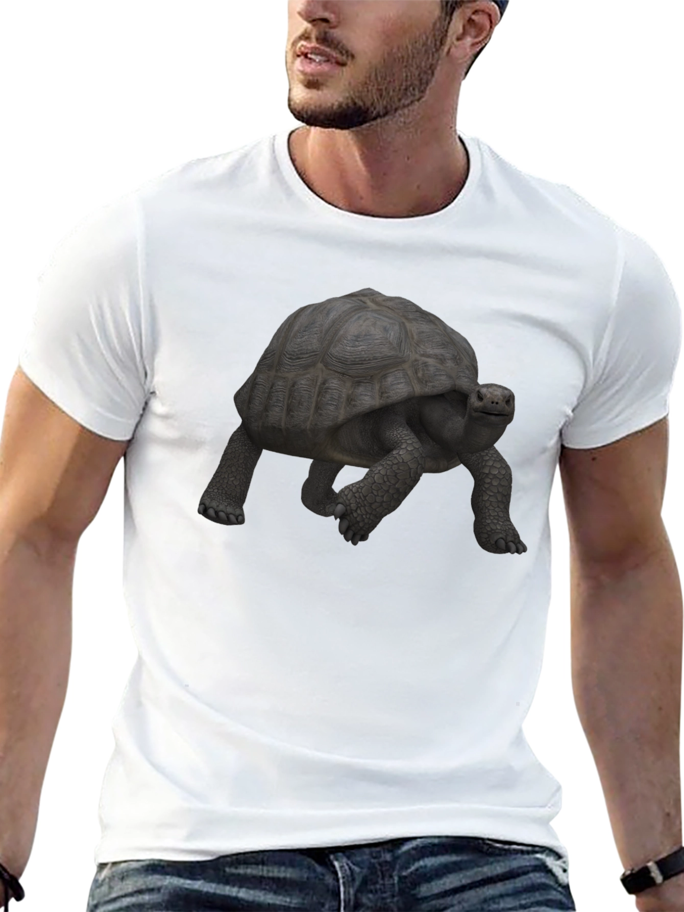 Turtle Graphic Tee - Black Casual Shirt