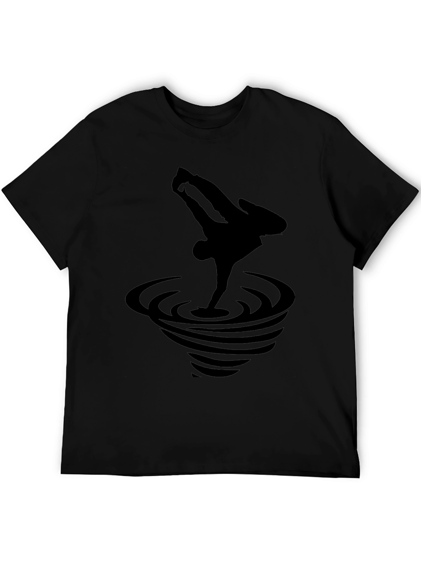 Black Breakdance Graphic Tee - Stylish Mens T-Shirt