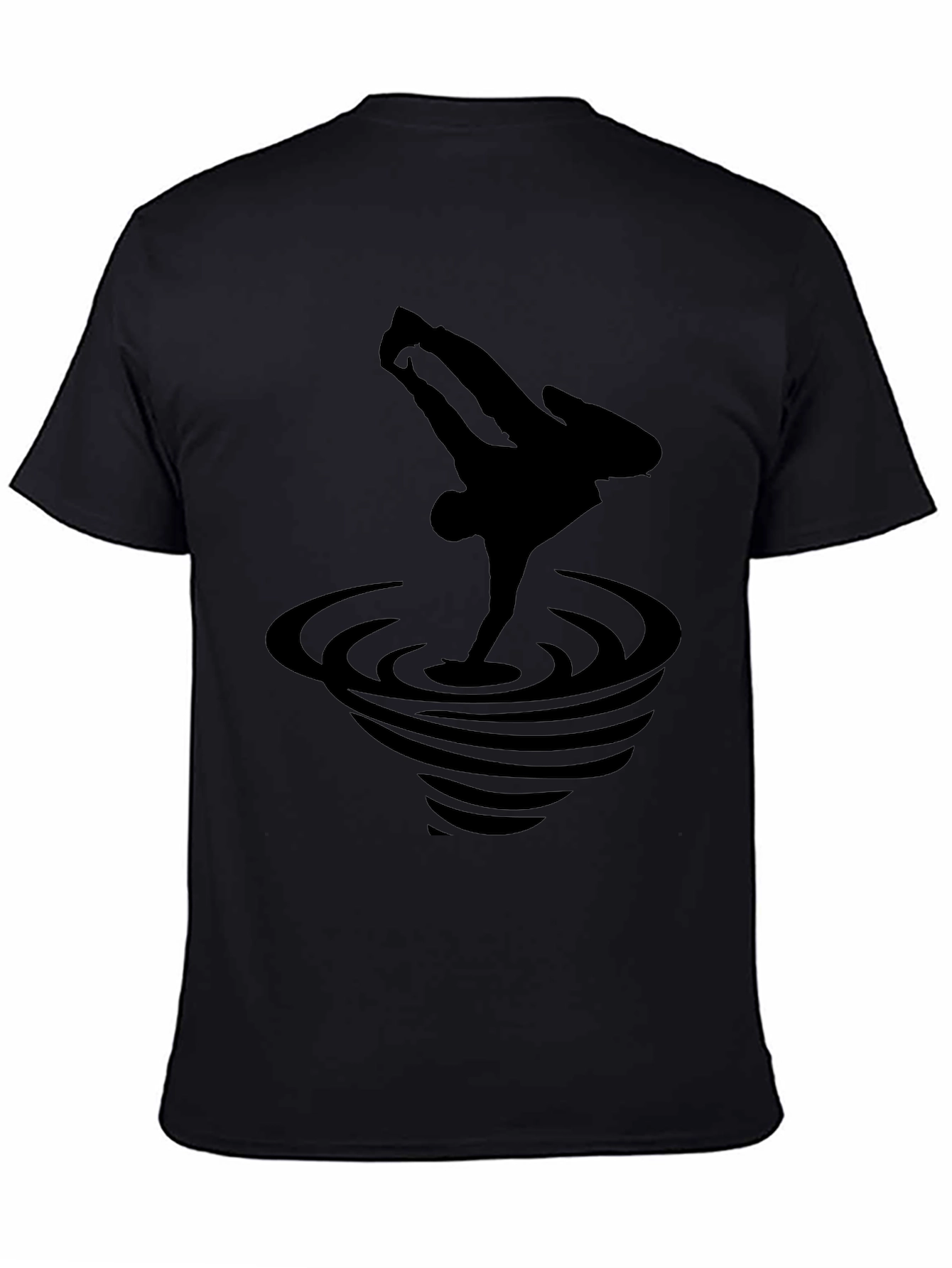 Black Breakdance Graphic Tee - Stylish Mens T-Shirt