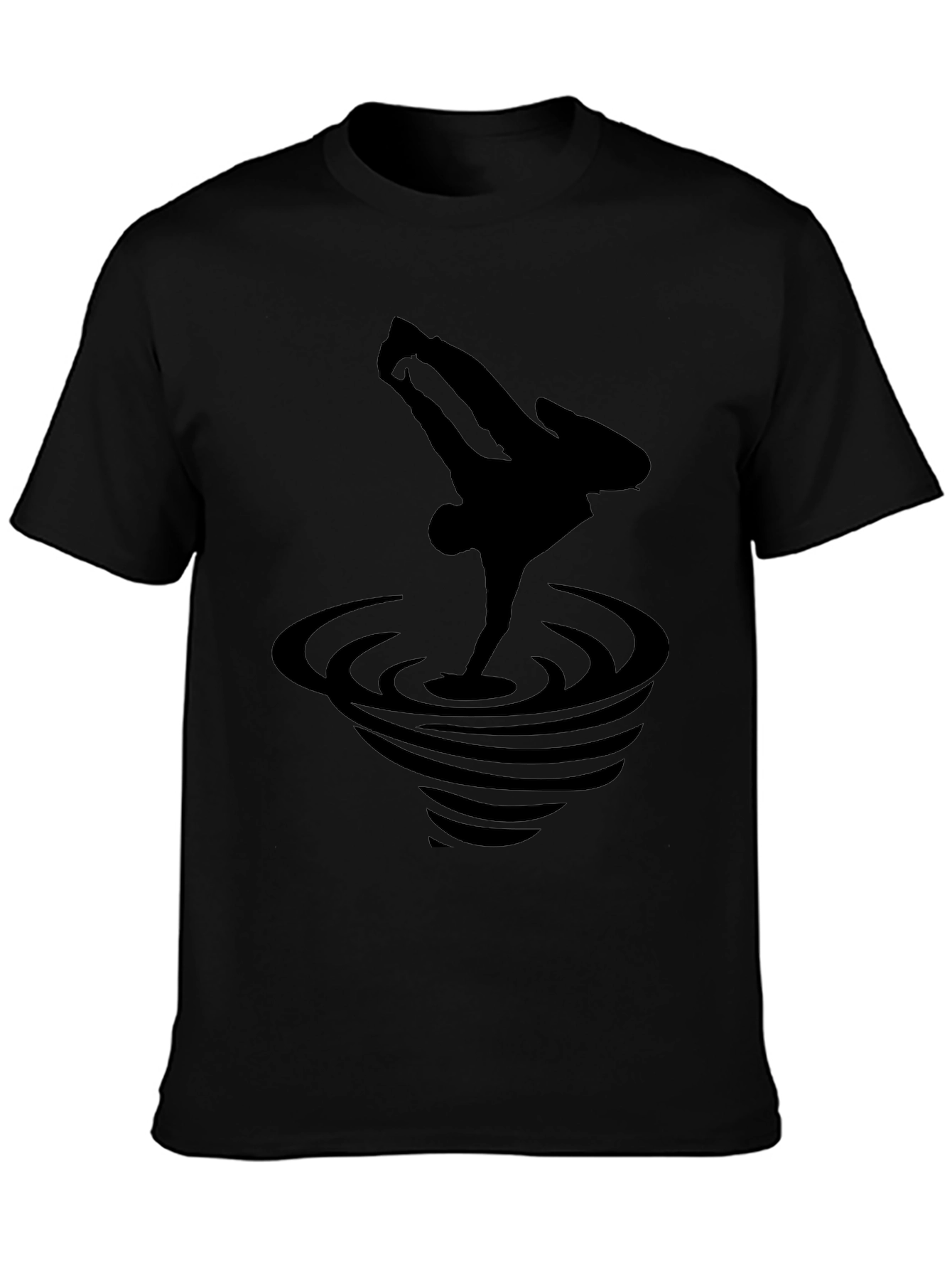 Black Breakdance Graphic Tee - Stylish Mens T-Shirt