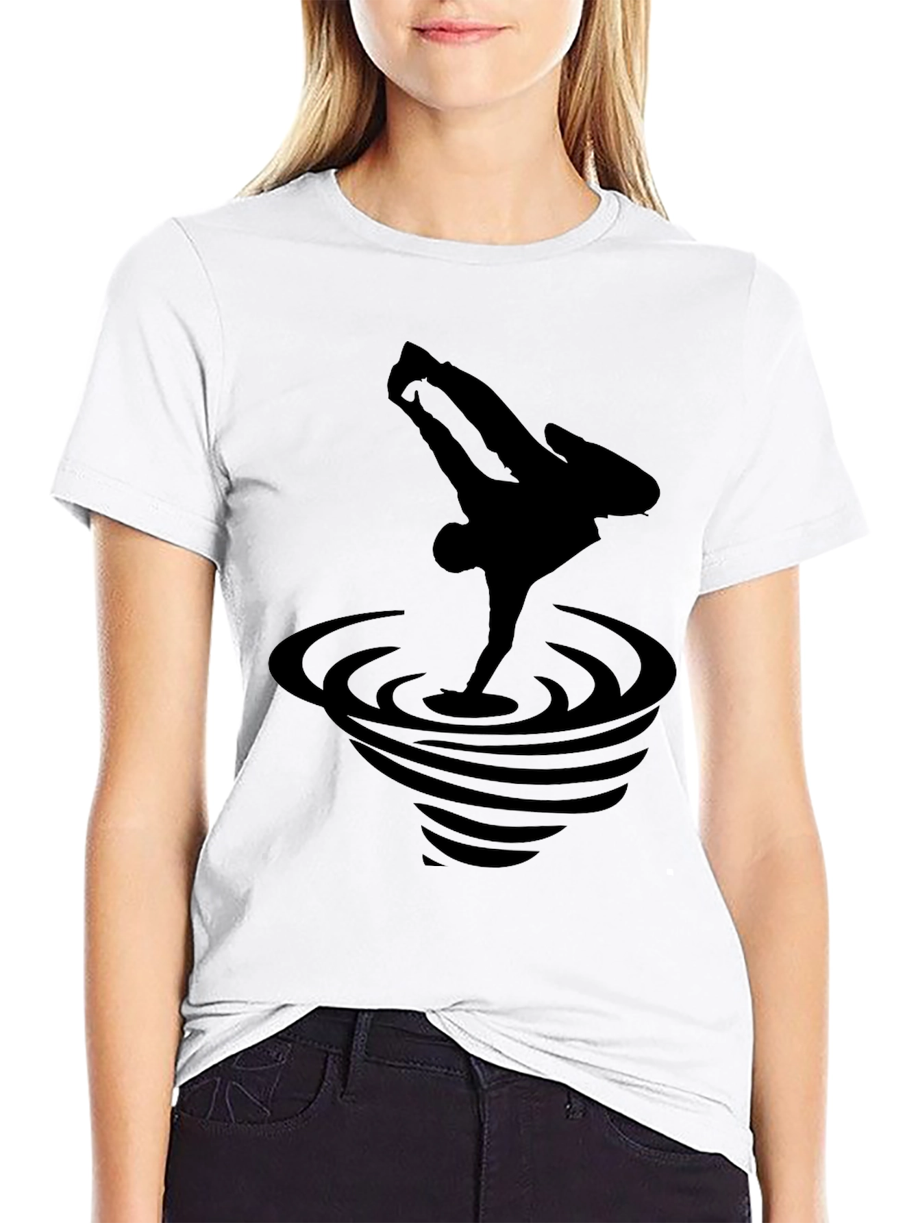 Black Breakdance Graphic Tee - Stylish Mens T-Shirt