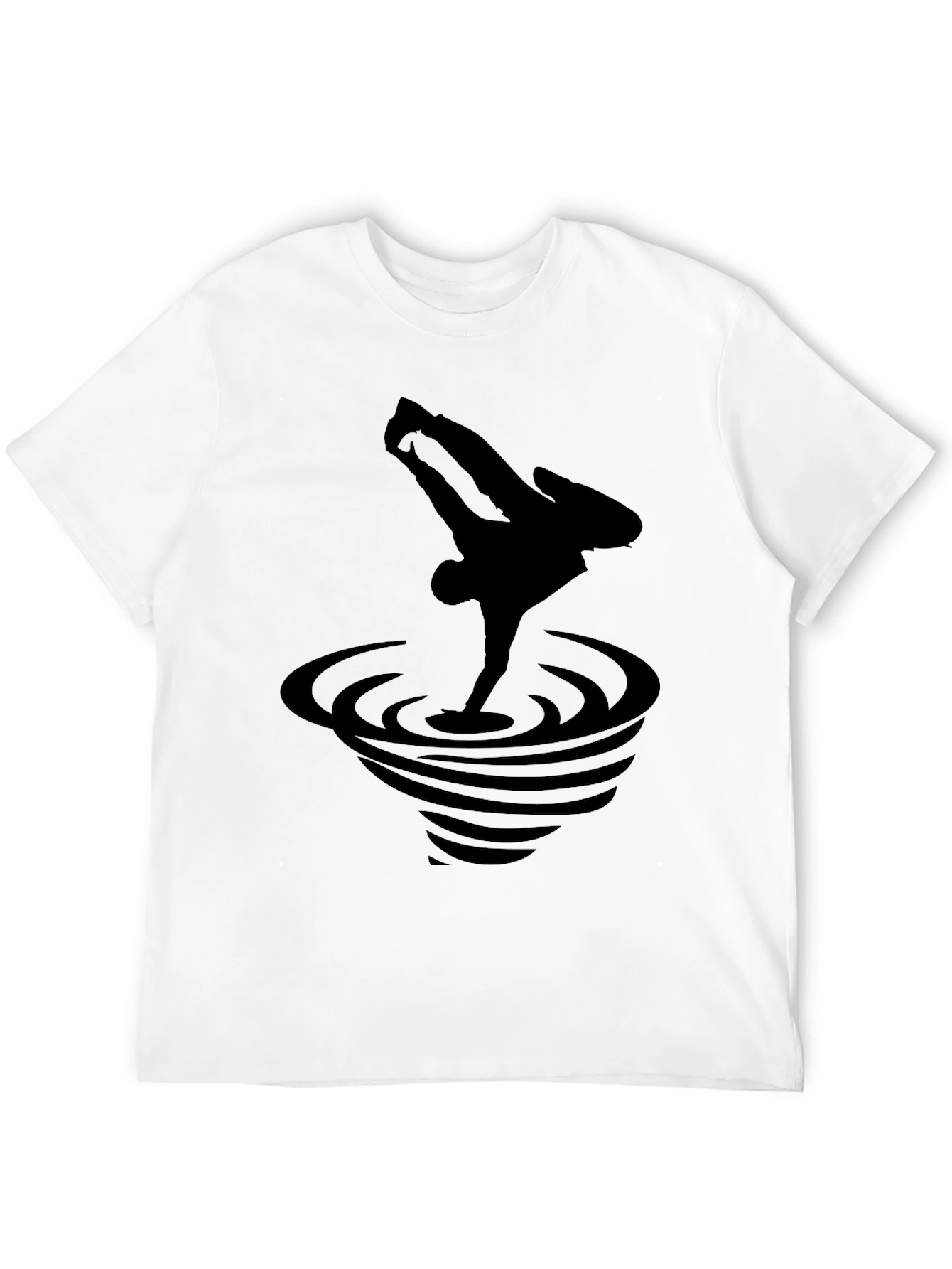 Black Breakdance Graphic Tee - Stylish Mens T-Shirt