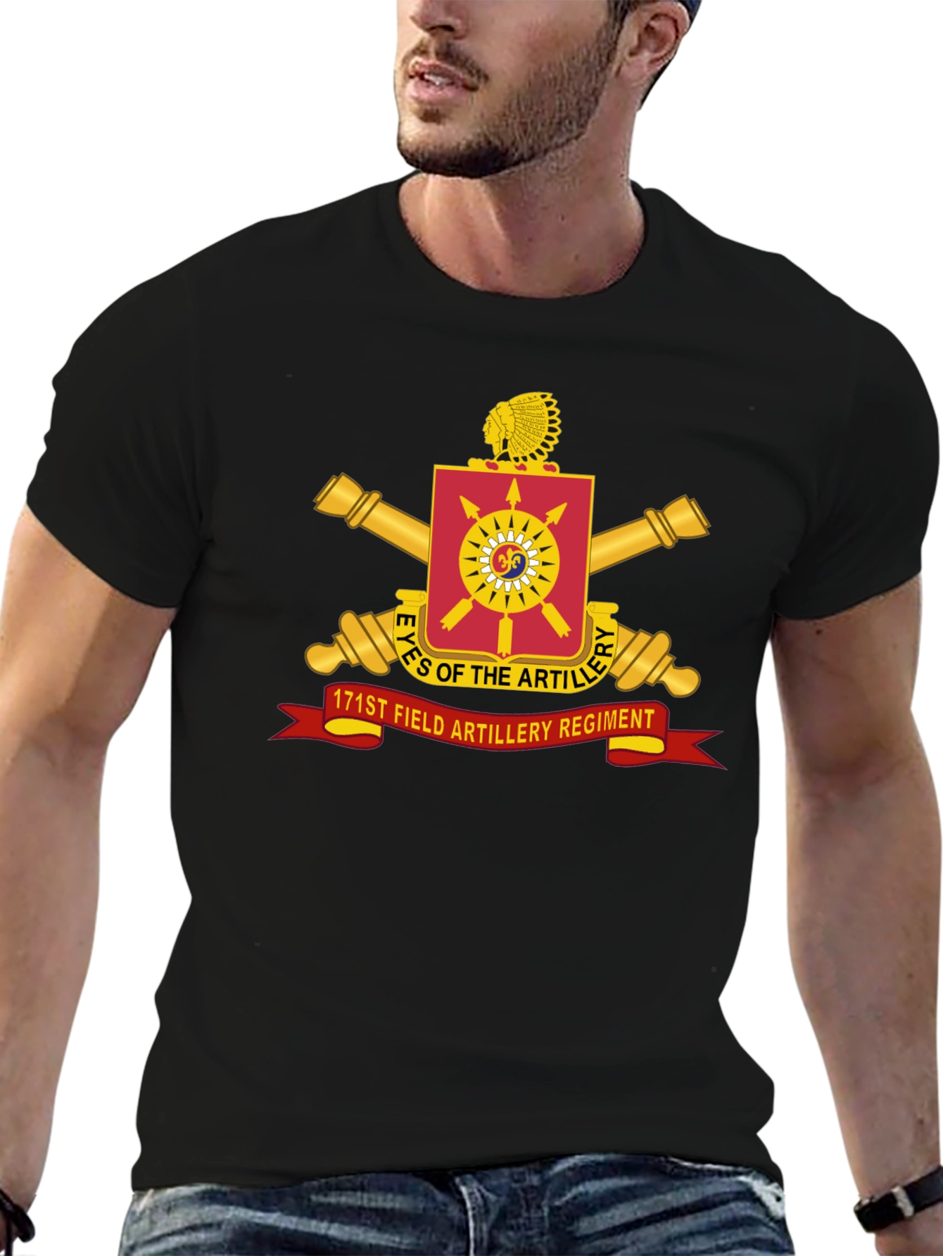 171st Field Artillery Regiment Black T-Shirt