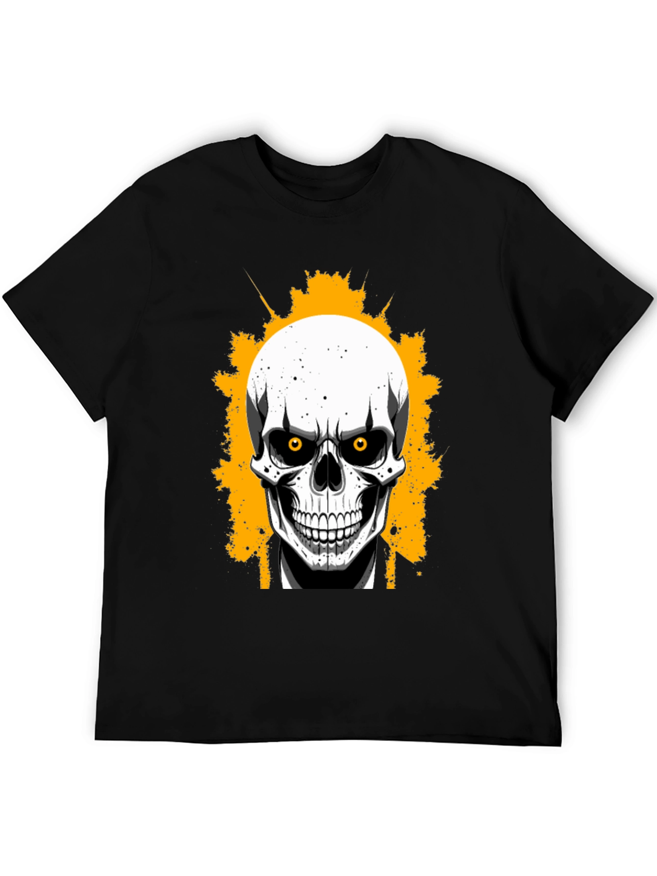 Skull in Suit Graphic Tee - Mens Black T-Shirt