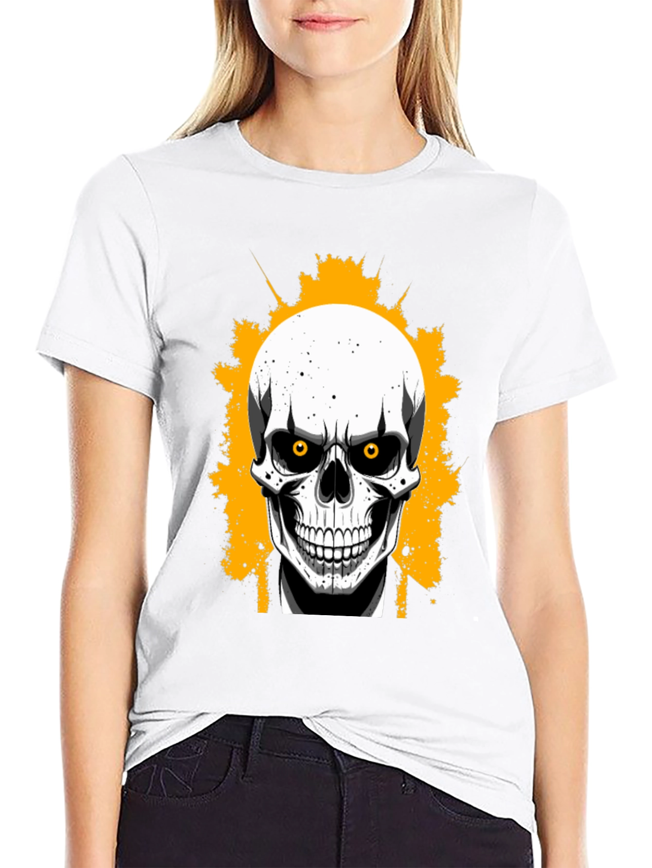 Skull in Suit Graphic Tee - Mens Black T-Shirt